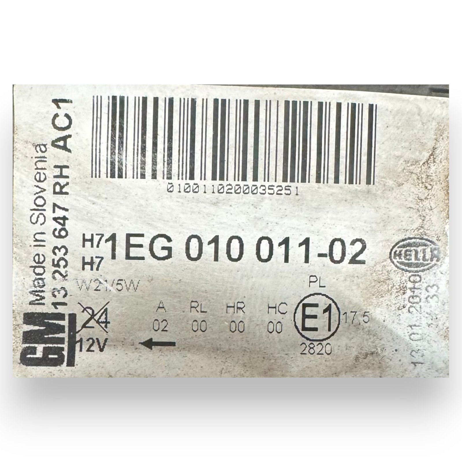 Scheinwerfer / Vorderleuchte rechts (dx) Opel Astra J Cod. 1EG010011-02 (2009-2015)
