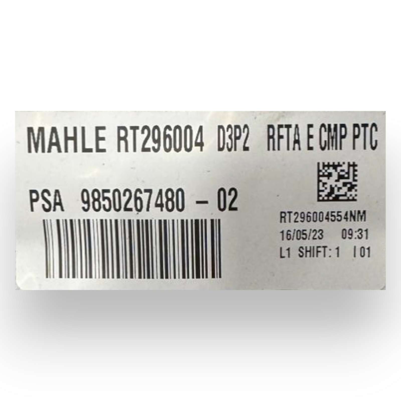 Estufa Jeep Avenger 1.2 gasolina cod.9850267480 (2022-)