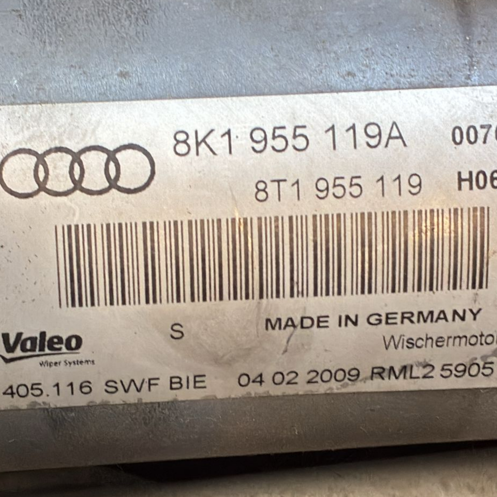 Scheibenwischer vorne Audi A4 B8 Cod: 8K1955119A (2007 - 2016)