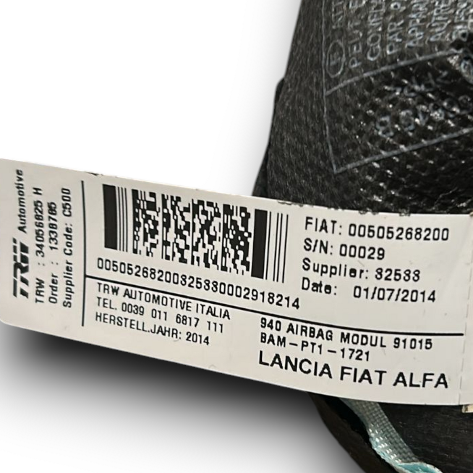 Zračni jopič za sprednji levi del alfa romeo giulietta kod:00505268200 (2010 > 2020)