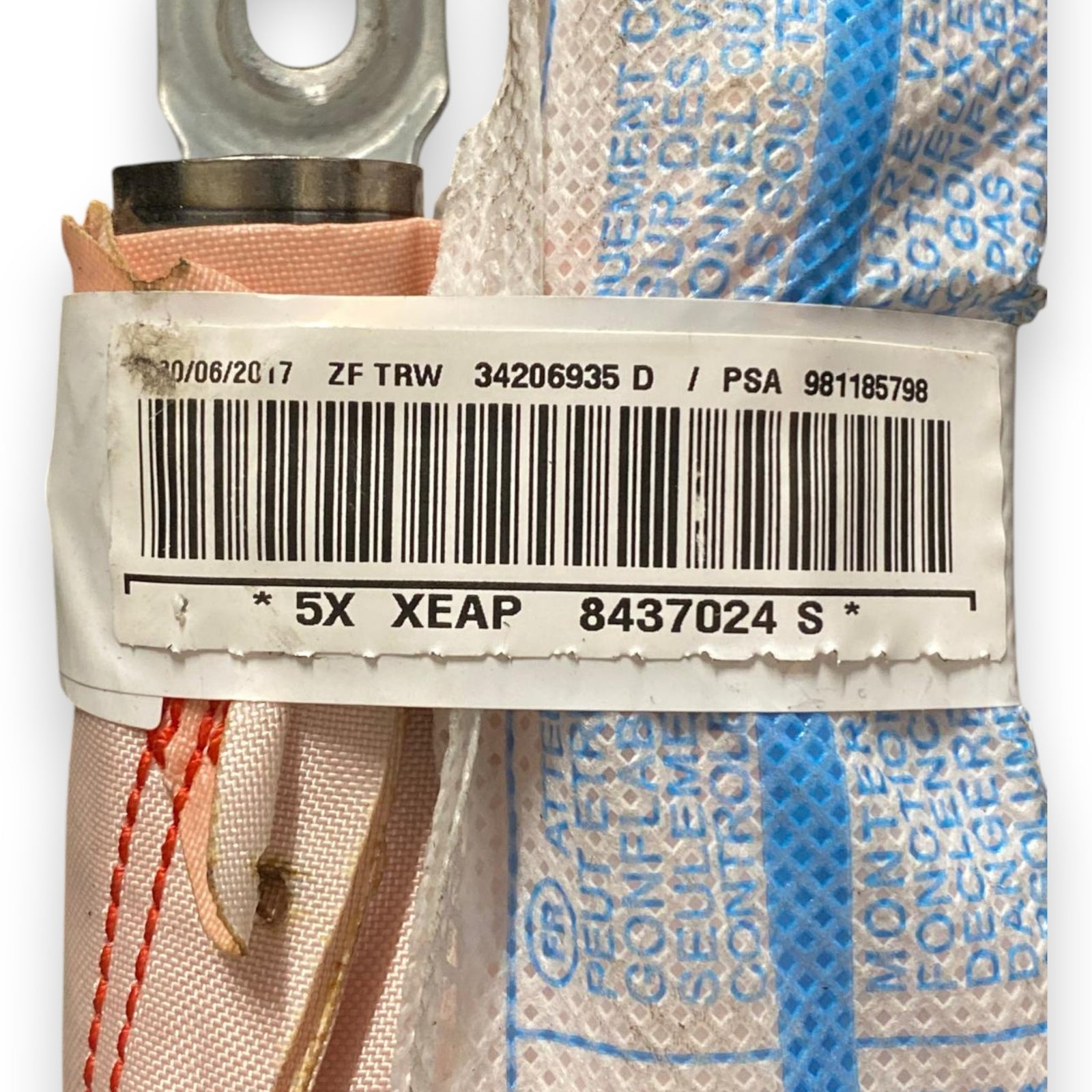 Airbag à rideau droit (dx) citroen c3 iii (2016-) Cod: 34206935d