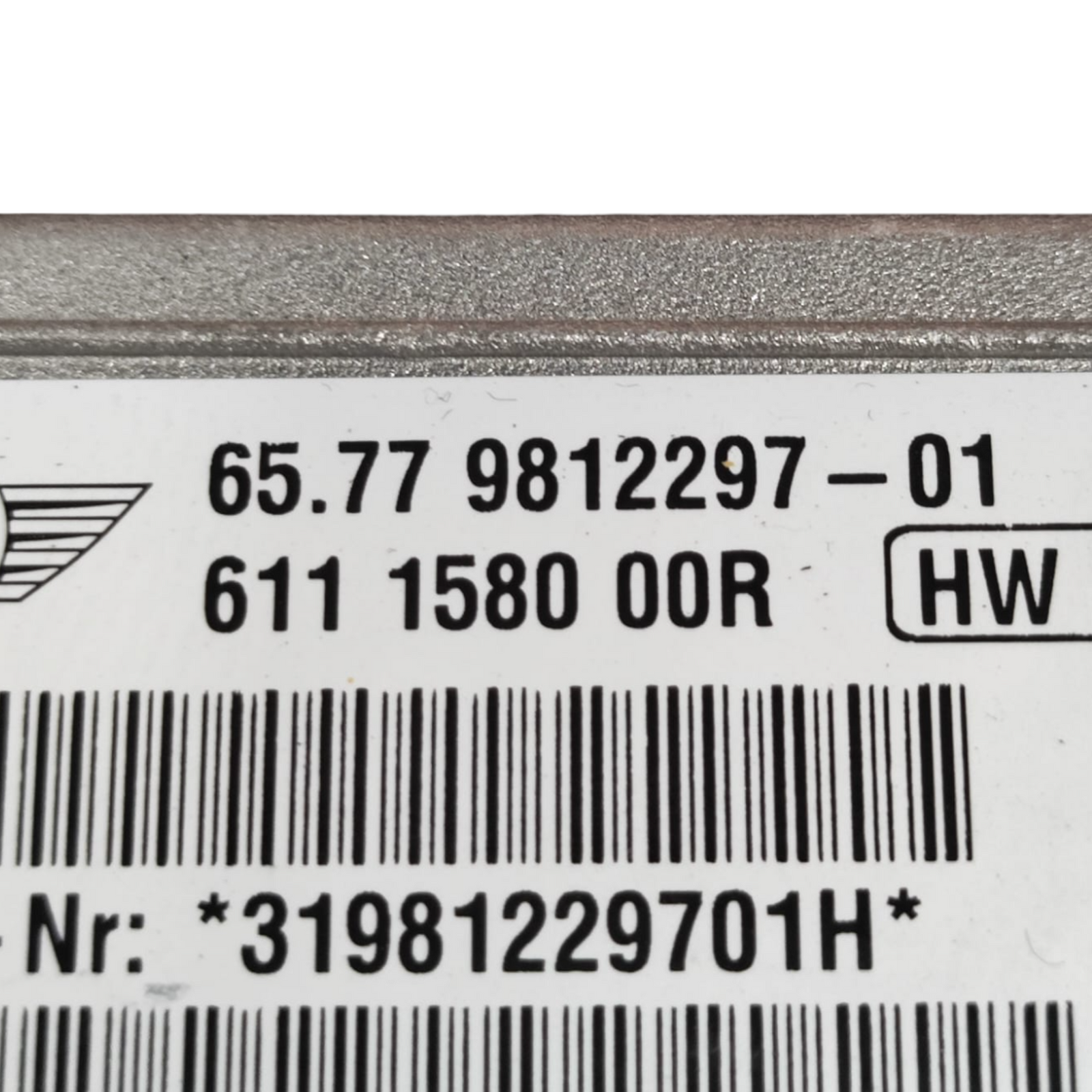 Koda krmilne enote zračne blazine Mini paceman: 6577981229701 (2012-2016)