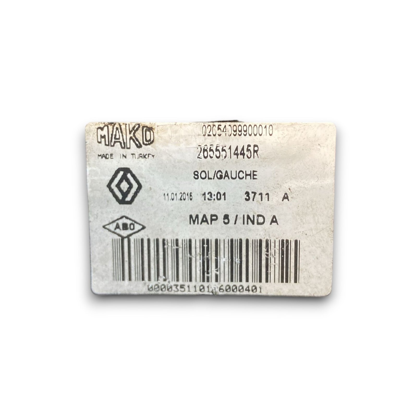 Stop posteriore sinistro renault clio IV SW cod . 265551445r (2012 > 2021)