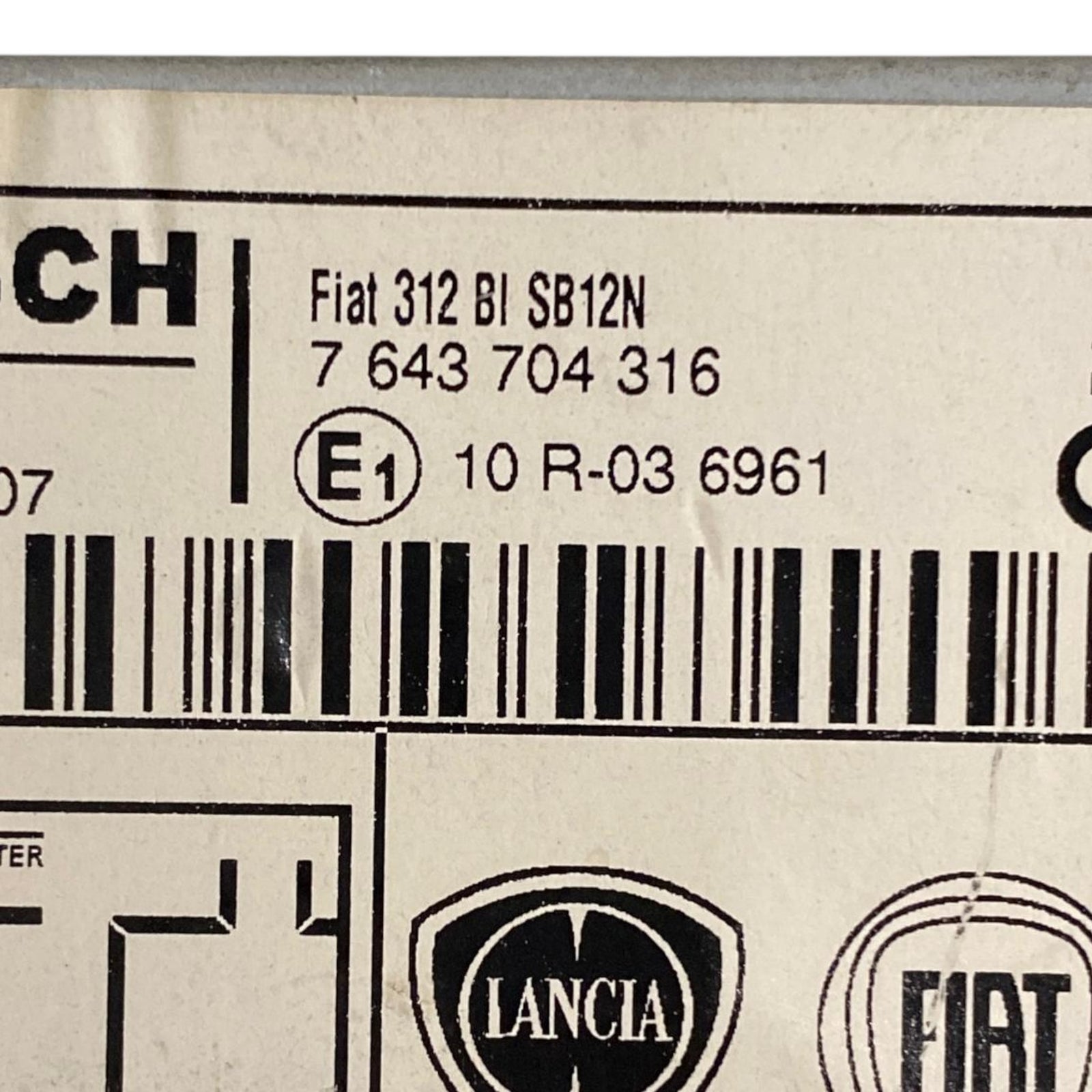 Autoradio / stereo Fiat 500 (2007-2014) Cod: 7643704316