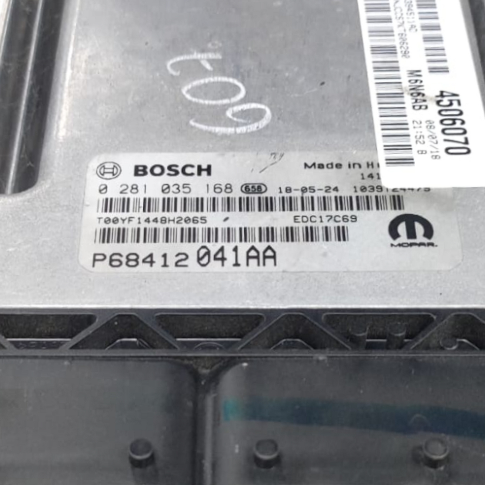 Centralina ecu motore jeep compass 1.6 diesel cod: p68412041aa (2016-)