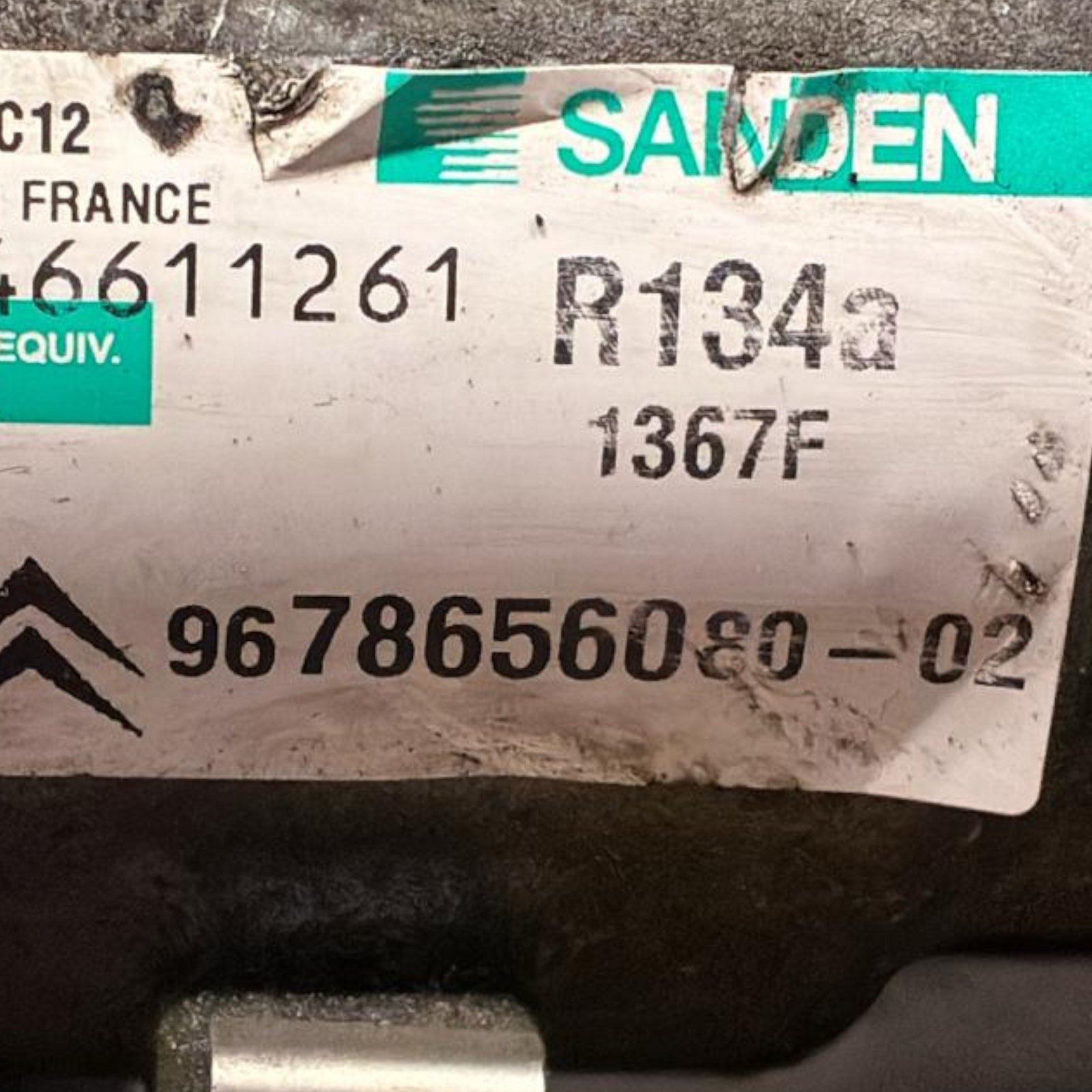 Klimakompressor Peugeot 208 1.6 Diesel Cod: 9678656080 (2010 - 2016)