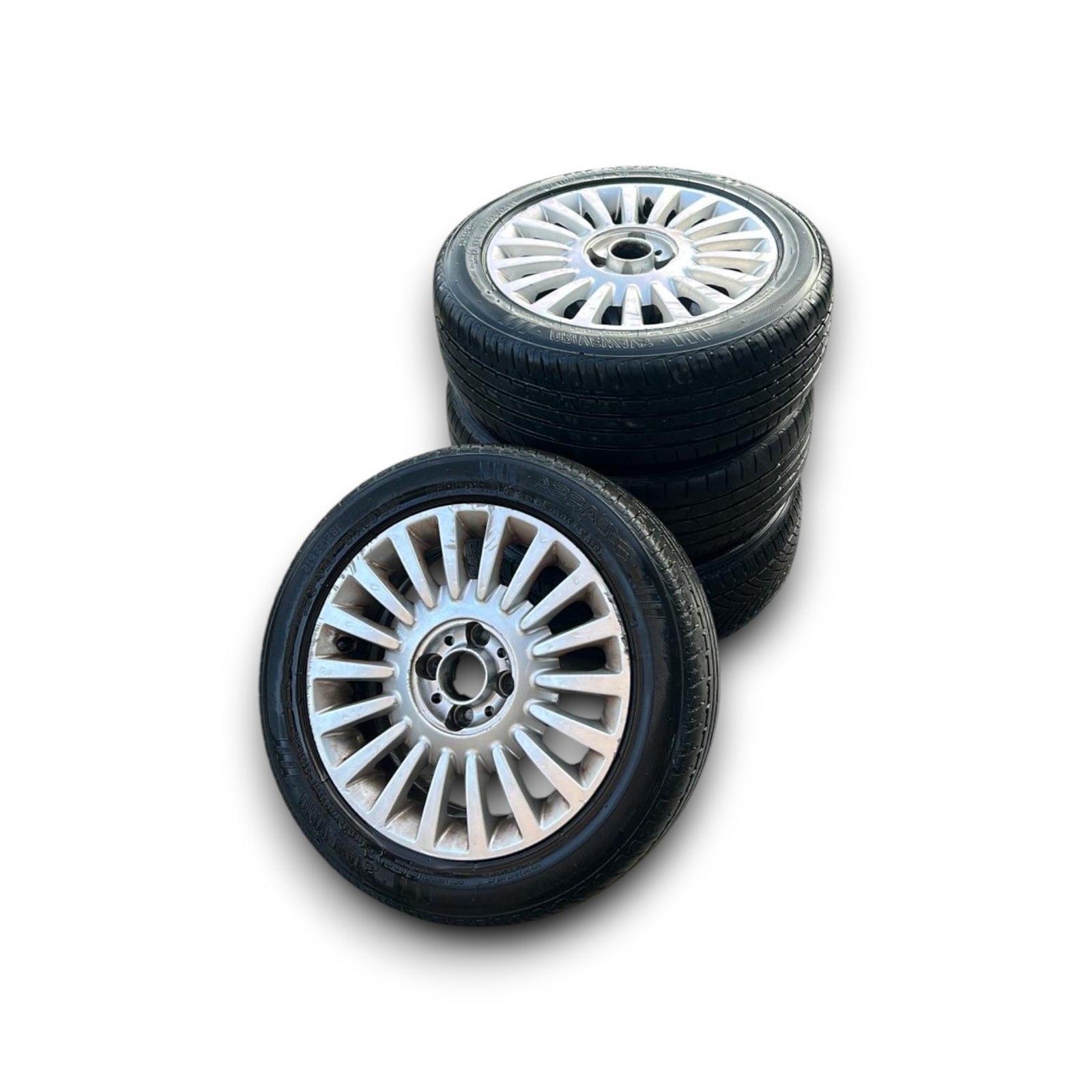 Set 4 cerchi in lega Fiat 500 (4 fori / 185 / 55 r15) (2007 > )