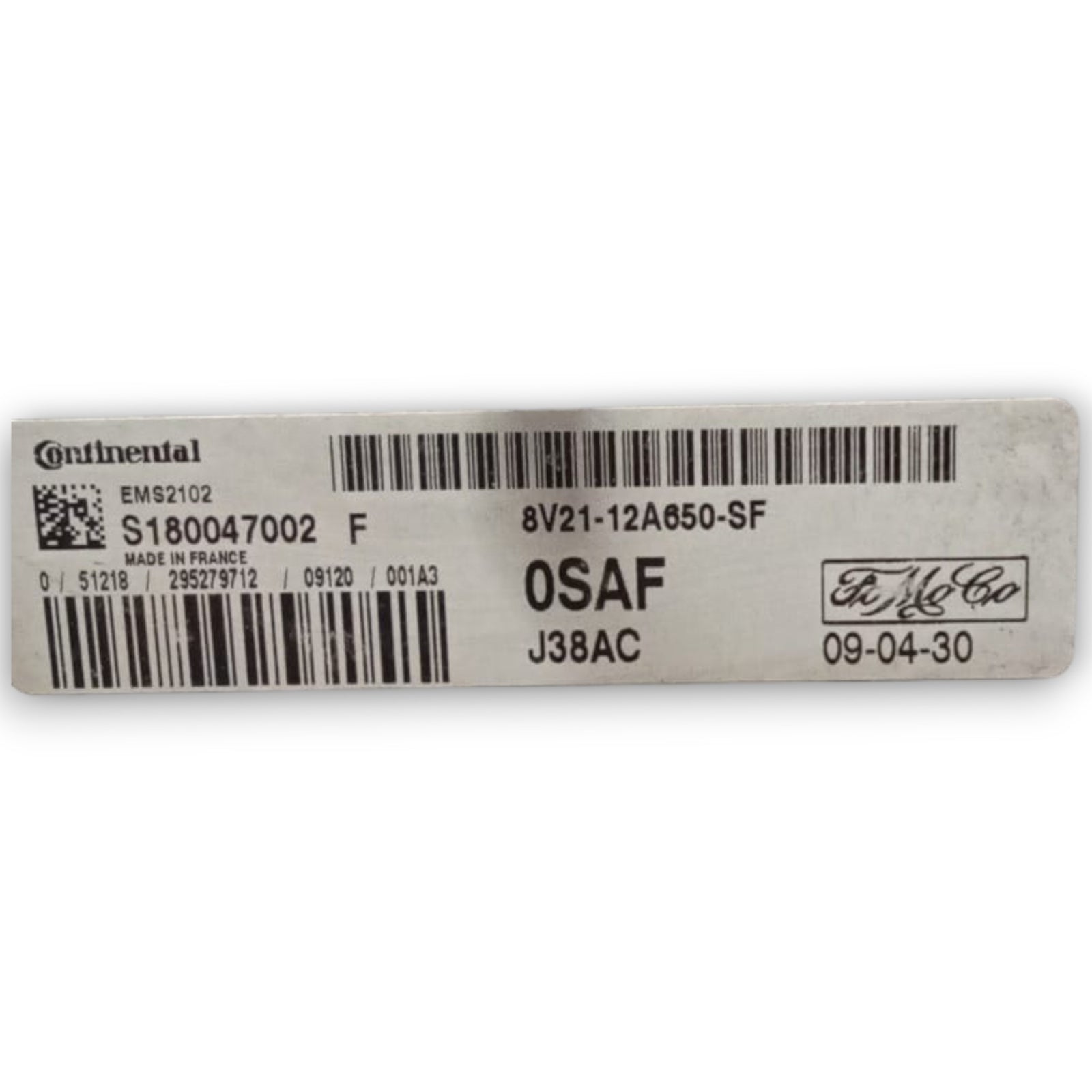 Motorsteuergerät Ford Fiesta VI, Cod. 8v21-12a650-sf, 1.2 Benzin (2008 > 2017)