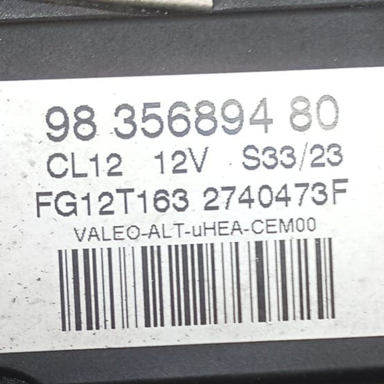 Generator peugeot 208 cod . 9835689480 1.2 Benzin (2012-2019)