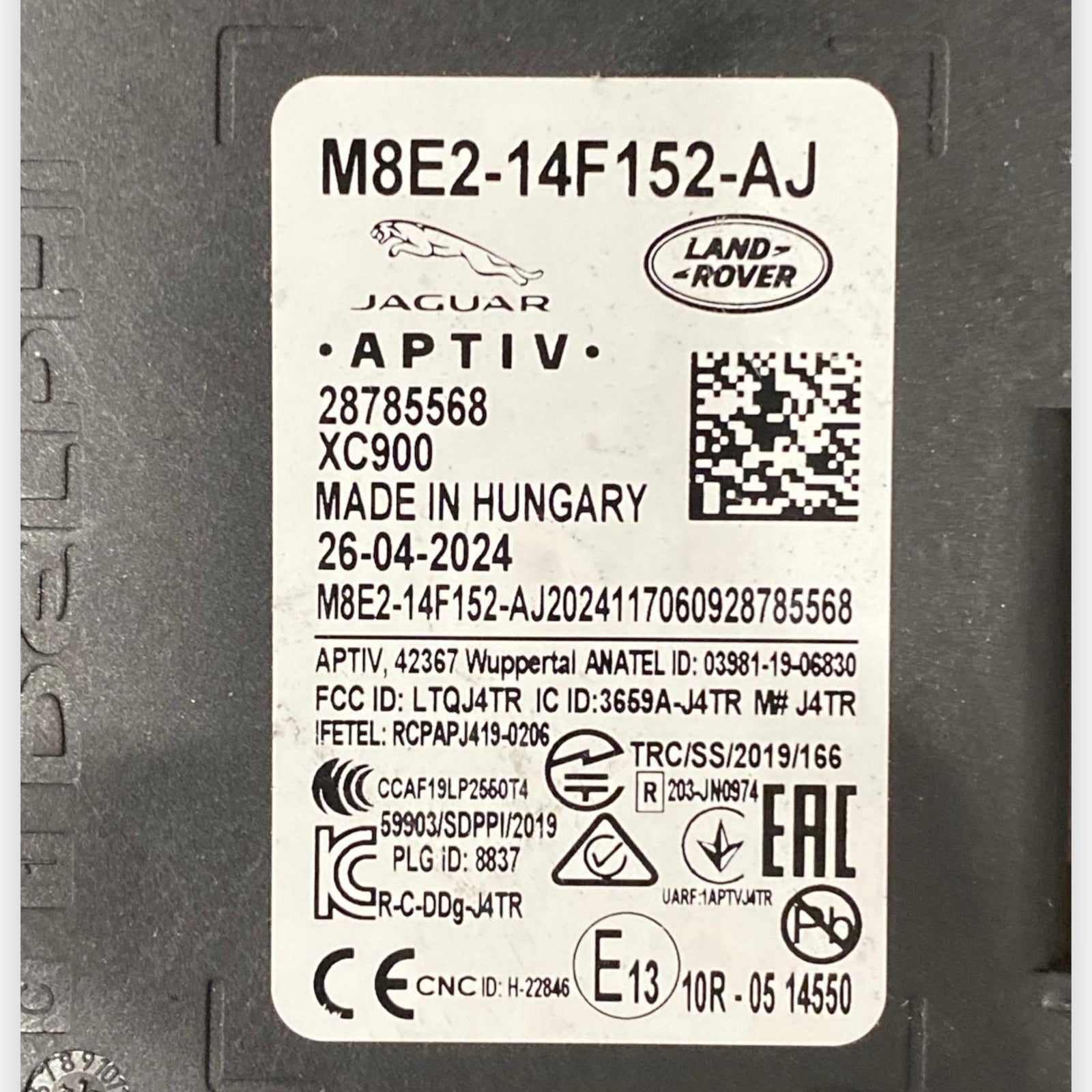 Blind Corner Sensor Control Unit Range Rover Sport L461 COD: M8E2-14F152-AJ