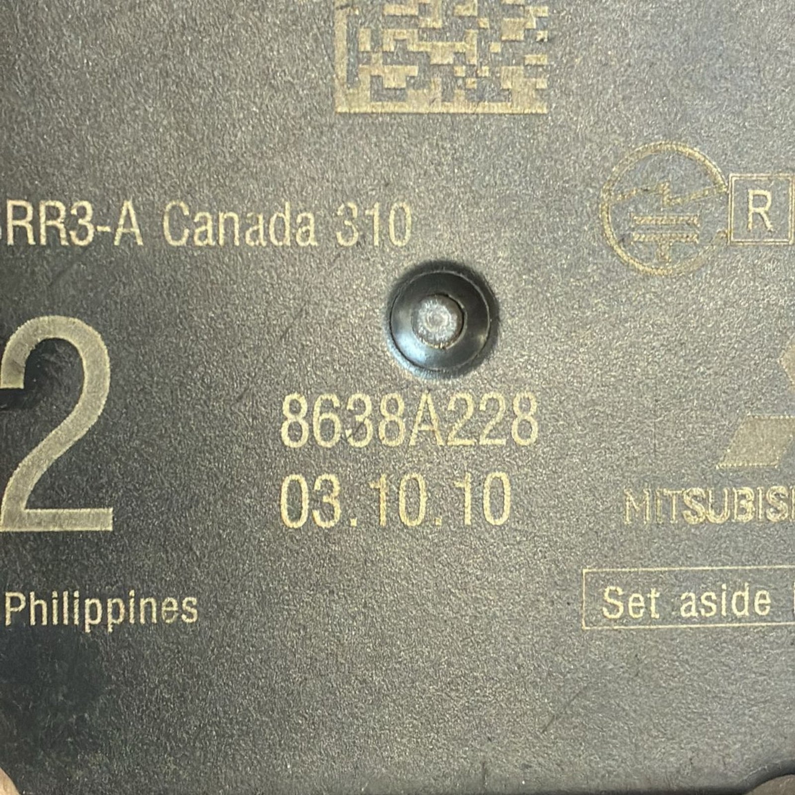 Zentralsteuereinheit für den toten Winkel Sensor Mitsubishi Outlander 3 Cod. 8638A228 (2013 > 2020)