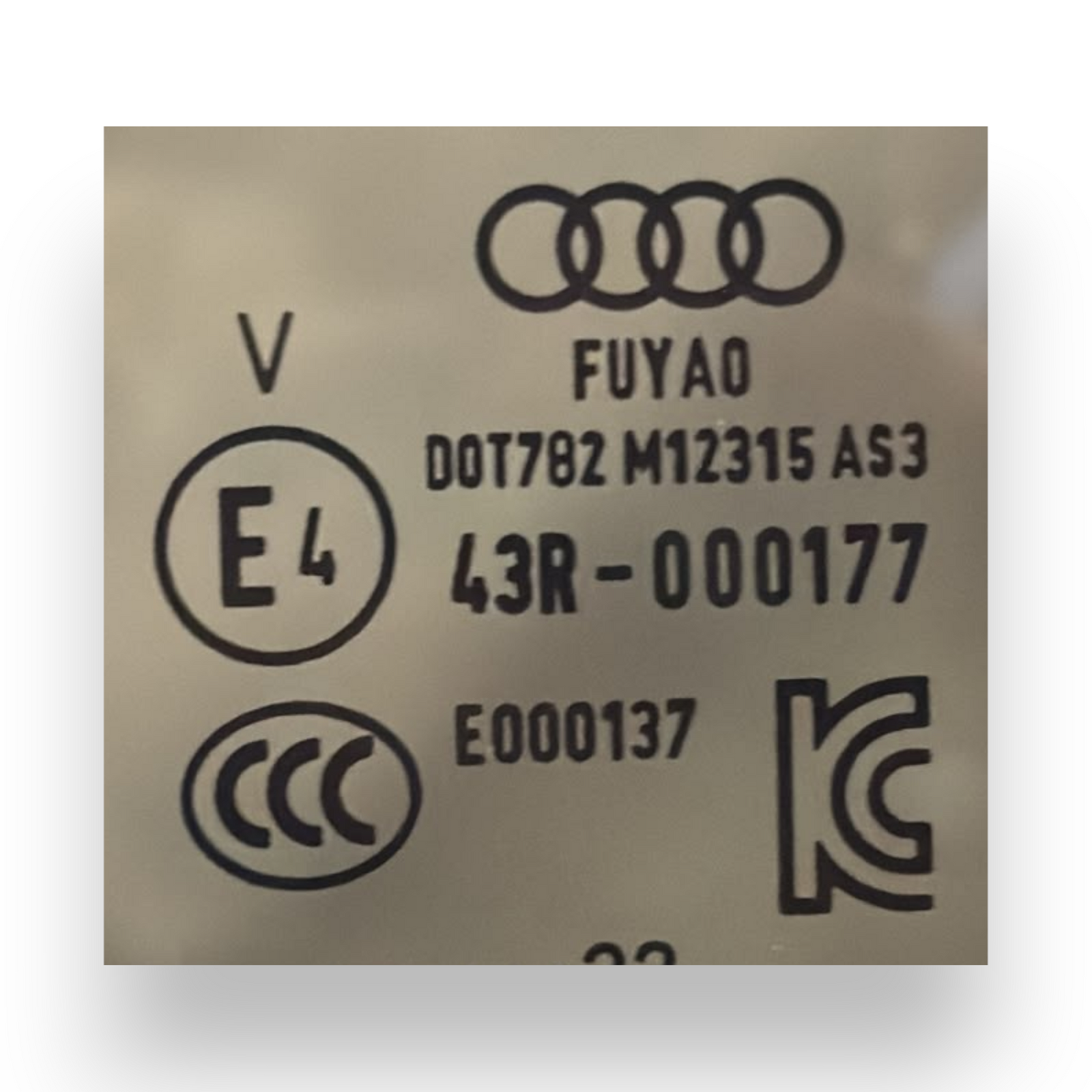 Vidro fixo traseiro esquerdo (esq) audi a3 8y cod:43r-000177 (2020-)