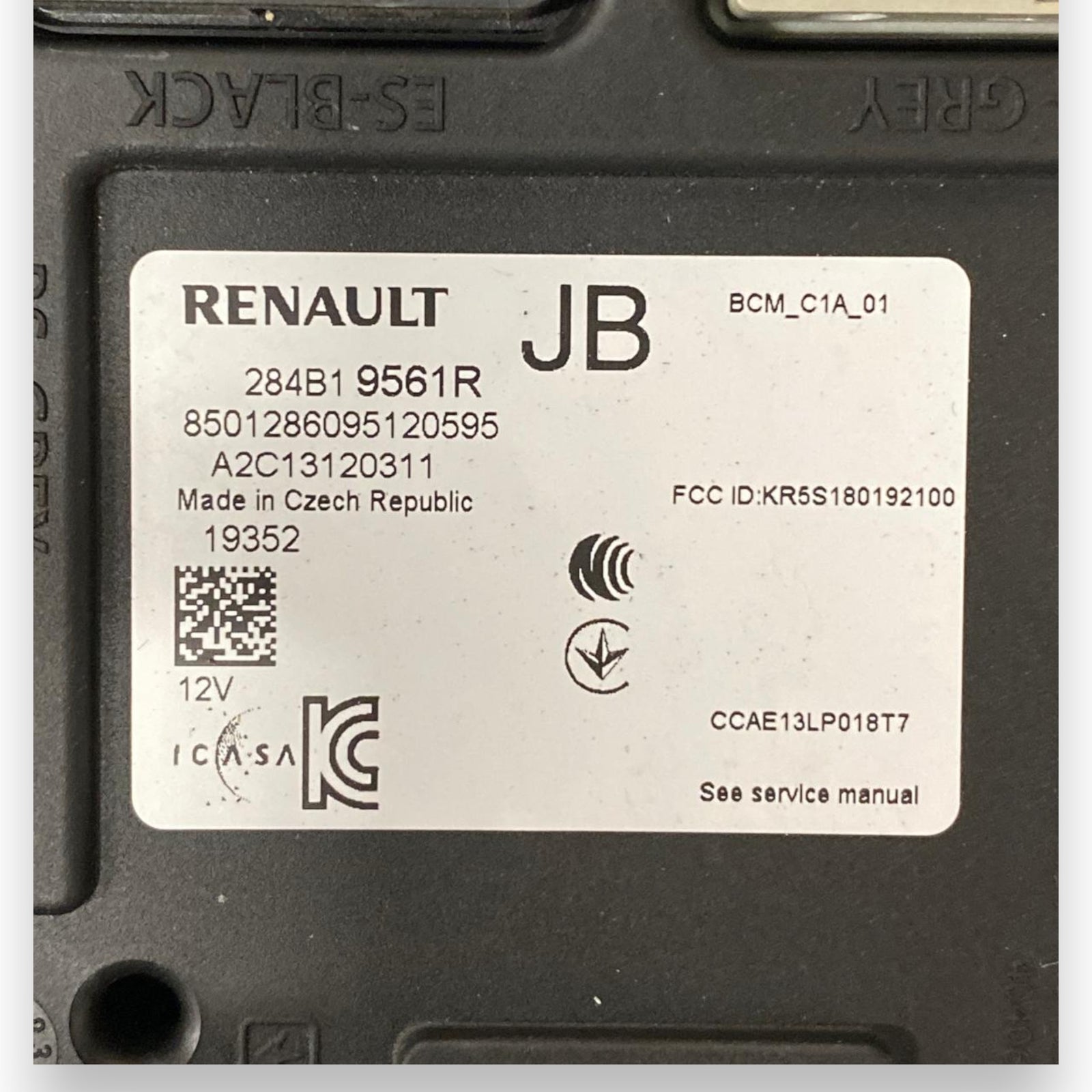 unité de contrôle / ordinateur corporel Renault Clio V 1.0 Essemblage / LPG (2019-) COD: A2C13120311