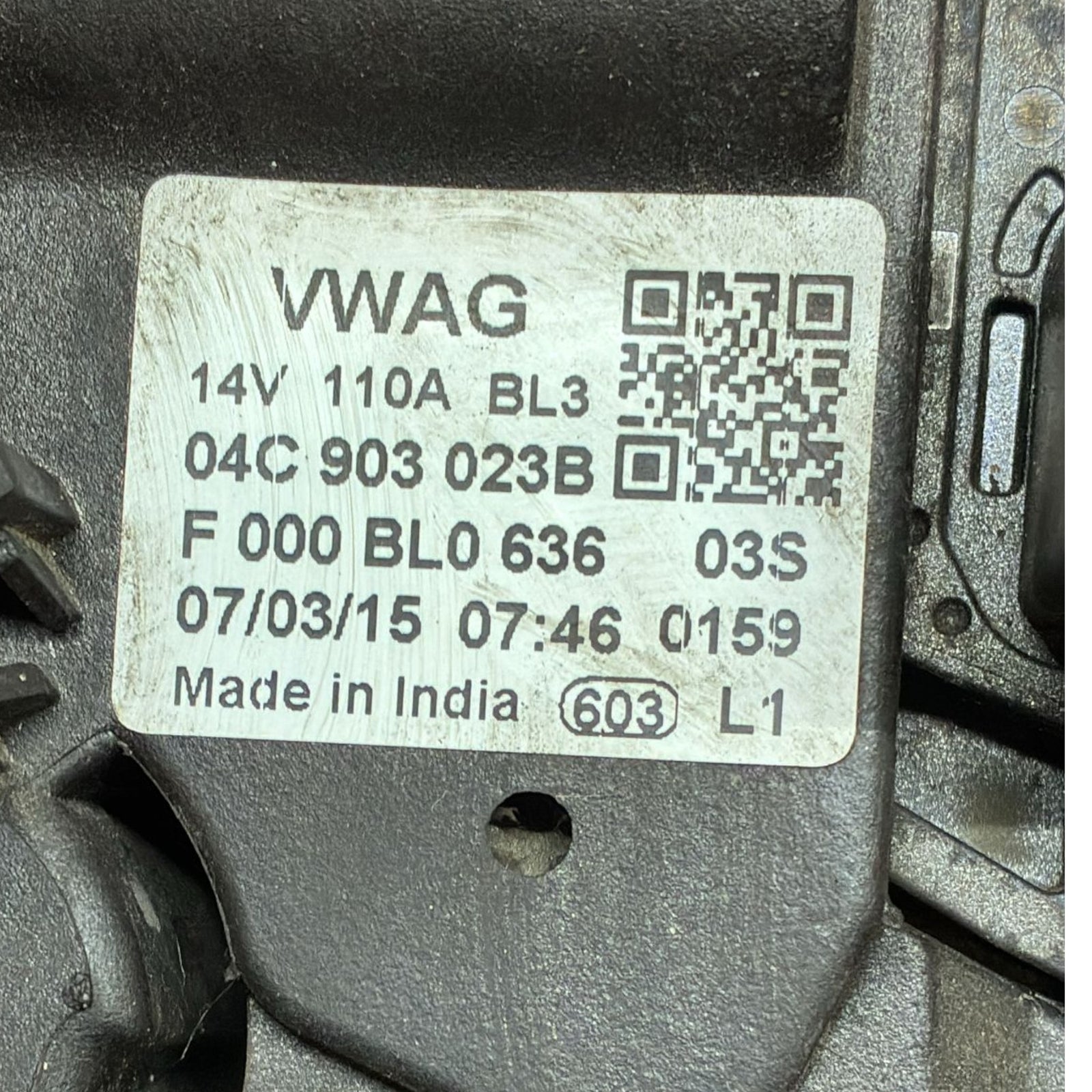 Generator Volkswagen Up, Art. 04C903023B 1.0 Benzin (2011 > 2024)