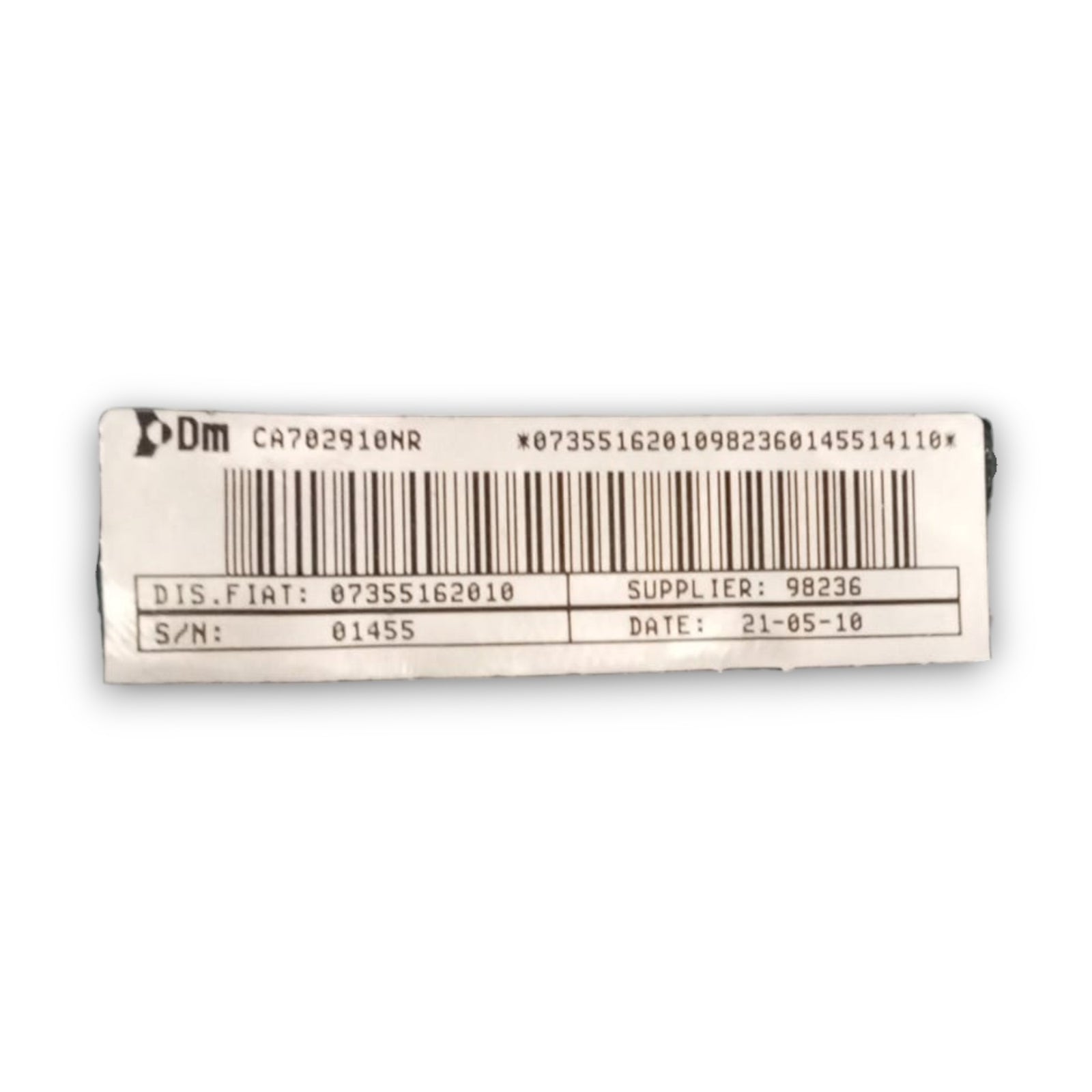 Airbag volant fiat grande punto cod. 07355162010 (2005 > 2018)