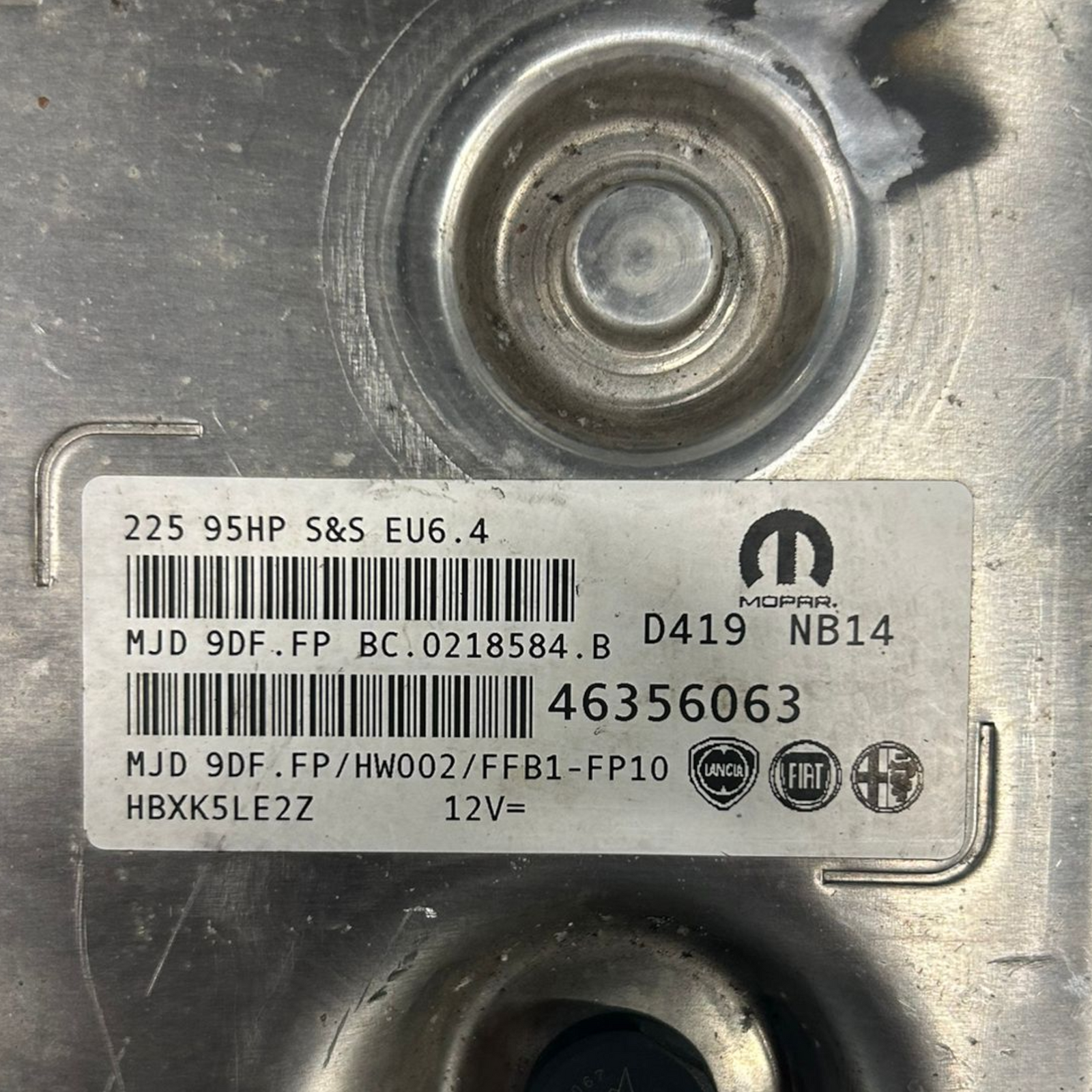Centralina ECU moteur Fiat Tipo 1.3 diesel code :46356063 (2015 >)