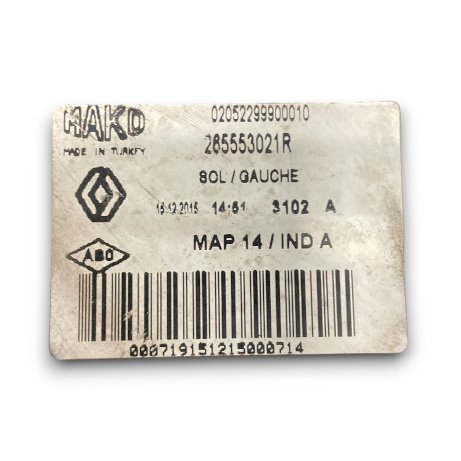 Stop posteriore sinistro renault clio IV cod . 285553021r (2012 > 2021)