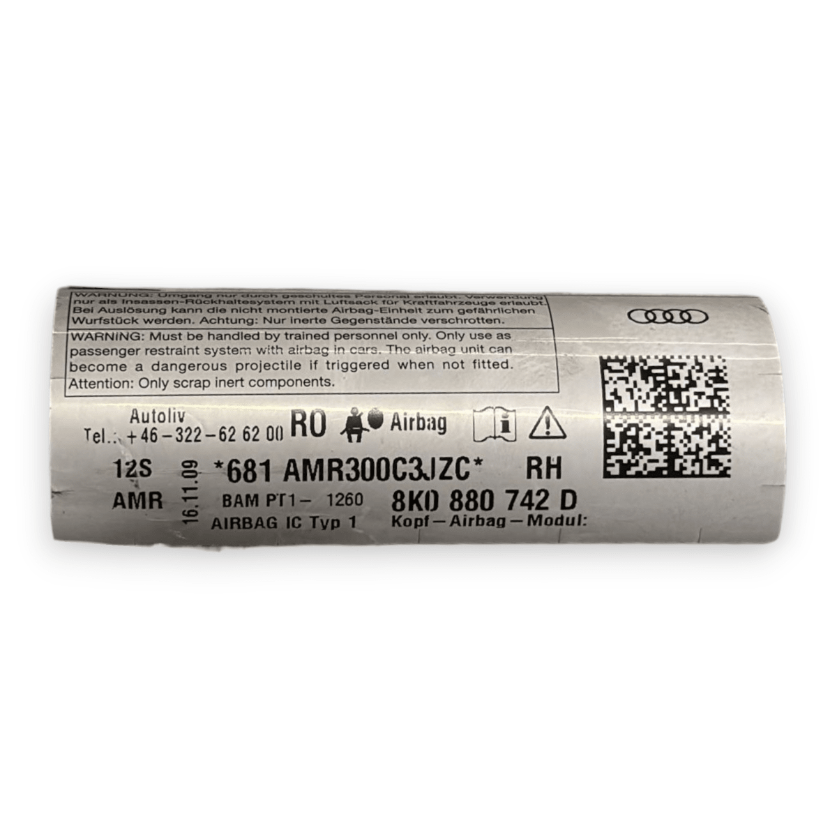 Airbag a tendina anteriore destro (dx) audi a4 b8 cod:8k0880742d (2007 - 2016) - F&P CRASH SRL - Ricambi Usati
