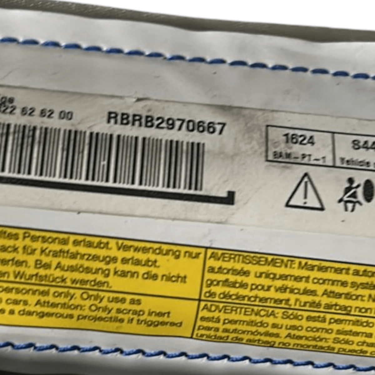 Airbag a tendina anteriore destro opel meriva b cod:rbrb2970667 (2010 > 2017) - F&P CRASH SRL - Ricambi Usati