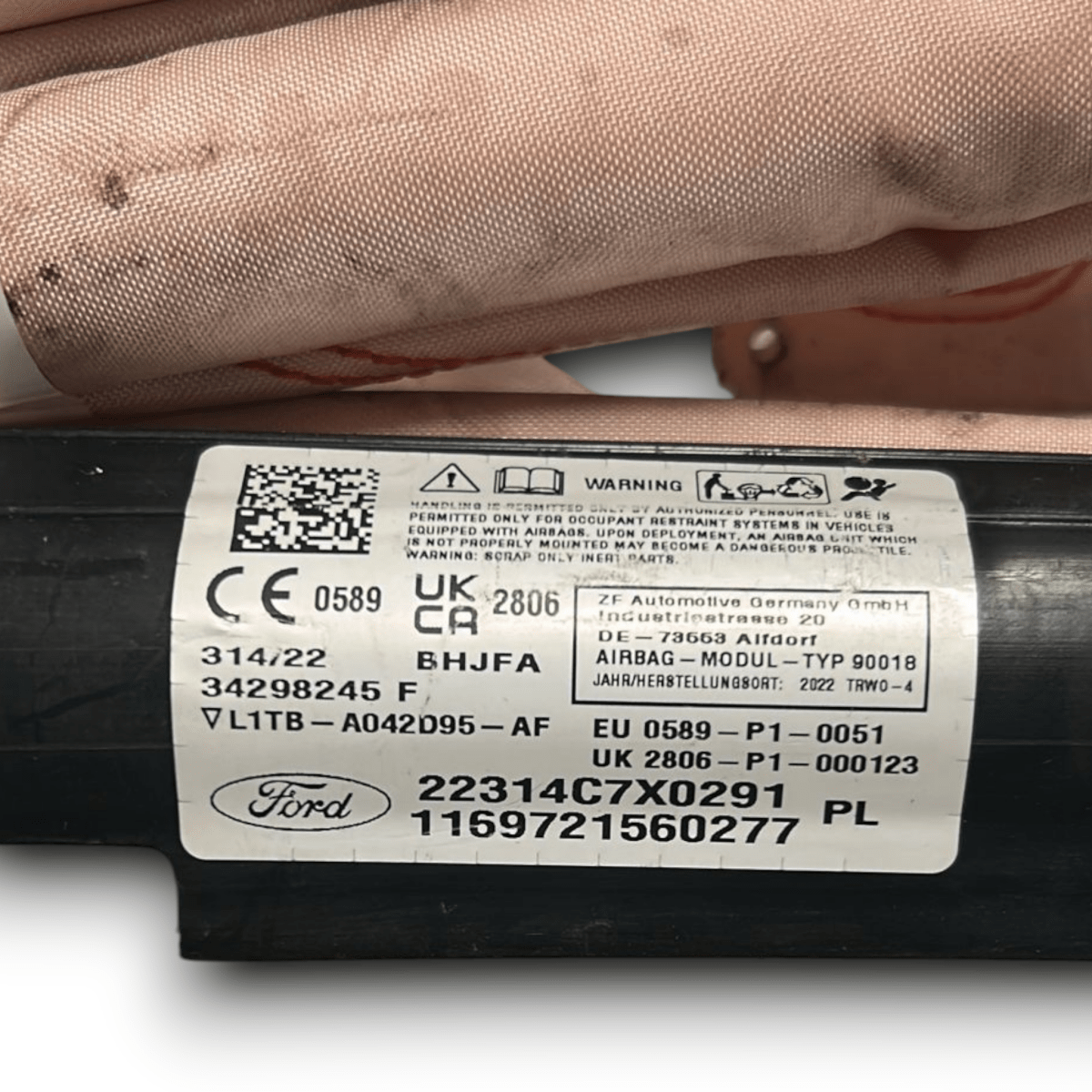 Airbag a tendina anteriore sinistra ford puma cod:l1tb - a042d95 - af (2019 >) - F&P CRASH SRL - Ricambi Usati