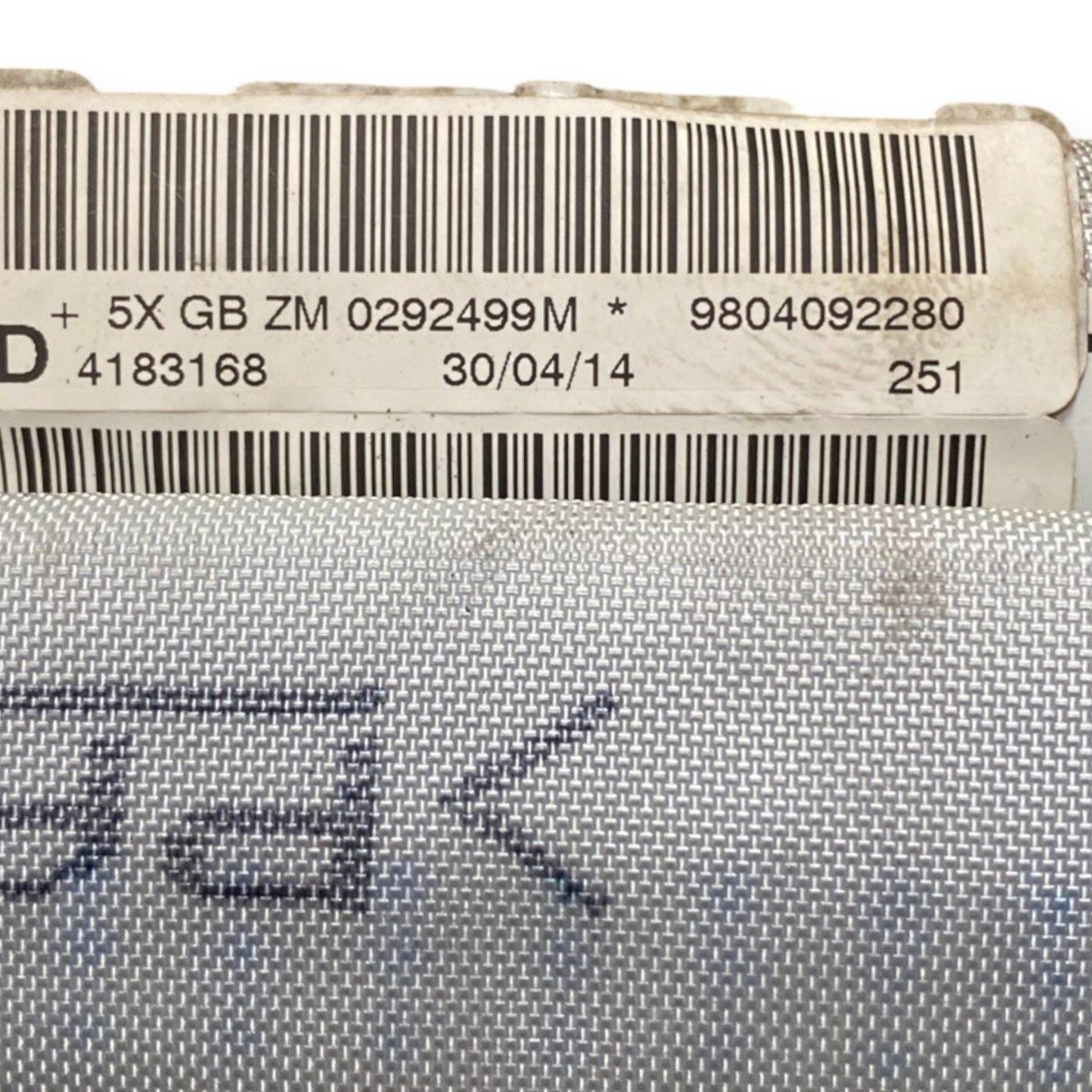 Airbag a tendina destro (dx) peugeot 208 i (2012 - 2019) Cod: 9804092280 - F&P CRASH SRLS - Ricambi Usati