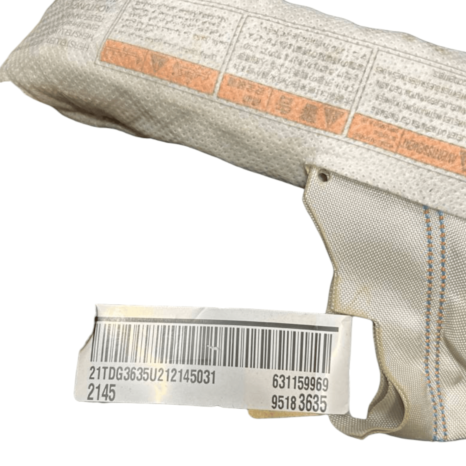 Airbag a tendina laterale destro Chevrolet Aveo T300 (2011 - 2018) cod.95183635 - F&P CRASH SRLS - Ricambi Usati