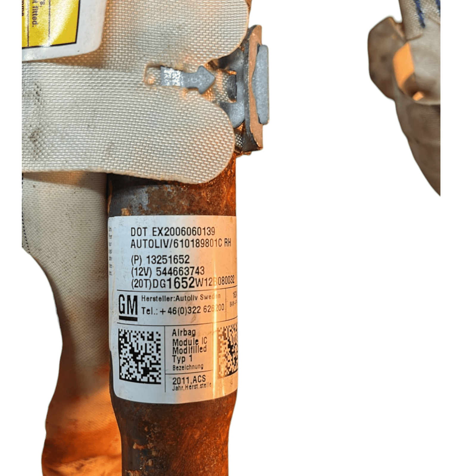 Airbag a tendina laterale destro Chevrolet Cruze (2009 - 2015) cod.13251652 - F&P CRASH SRLS - Ricambi Usati