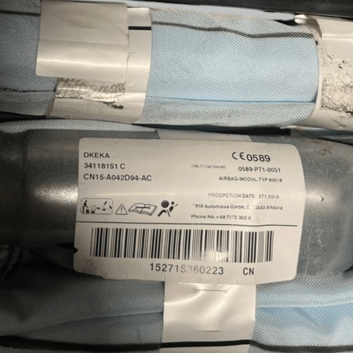 Airbag a Tendina laterale destro (dx) Ford Ecosport II (2018 - ) cod: CN15 - A042D94 - AC - F&P CRASH SRLS - Ricambi Usati