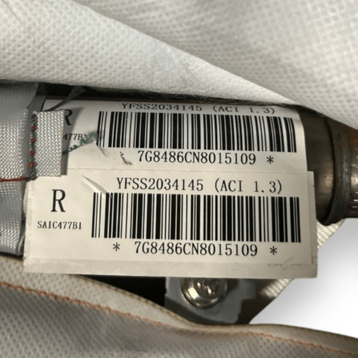 Airbag a Tendina laterale destro (dx) MG ZS EV (2017 - ) cod: YFSS2034145 - F&P CRASH SRLS - Ricambi Usati