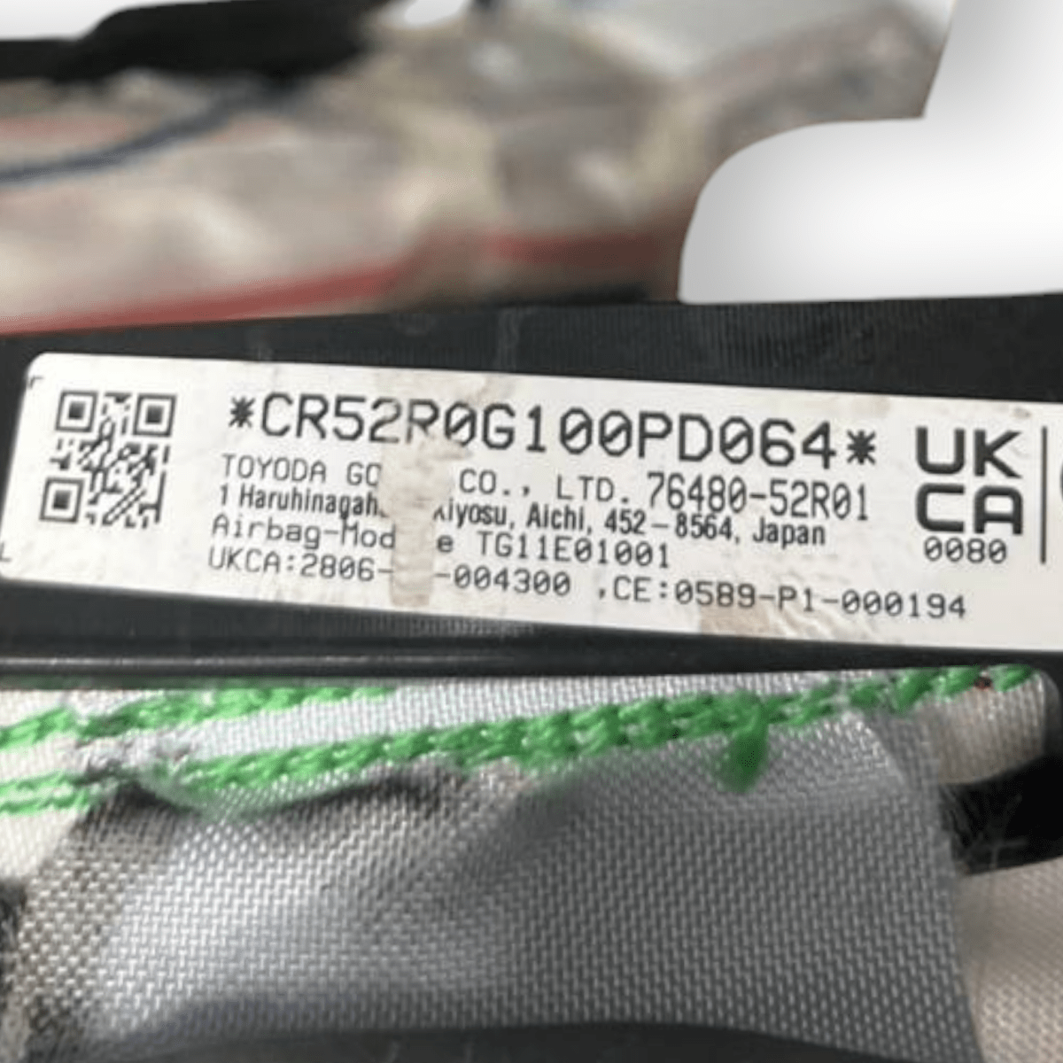 Airbag a Tendina laterale destro (dx) Suzuki Swift VI (2017 al 2023) cod: 76480 - 52R01 - F&P CRASH SRLS - Ricambi Usati