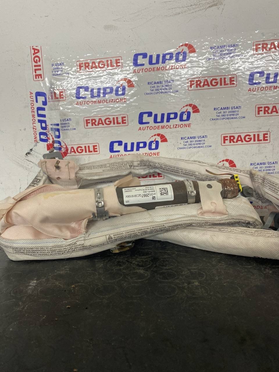 Airbag a tendina laterale destro Opel Insignia (2009) cod: 306575299-ae - F&P CRASH SRLS - Ricambi Usati