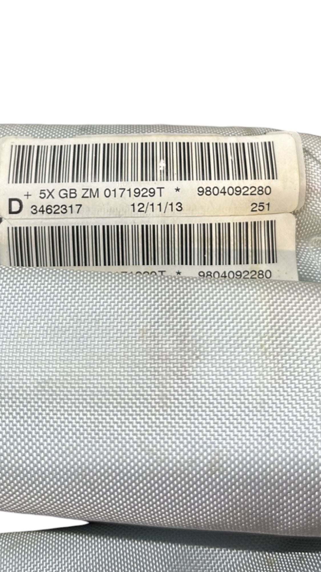 Airbag a Tendina laterale destro Peugeot 208 ( 2012 - 2019 ) cod.9804092280 - F&P CRASH SRLS - Ricambi Usati