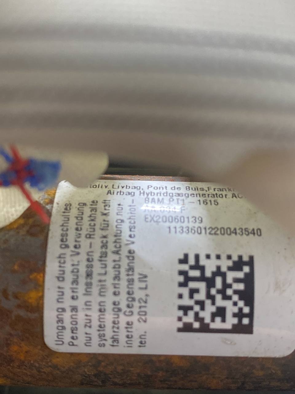 Airbag a tendina laterale destro Volkswagen Golf V cod: ex20060139 - F&P CRASH SRLS - Ricambi Usati