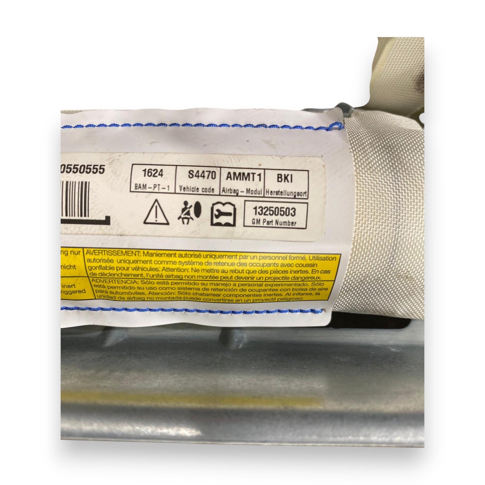 Airbag a tendina laterale sinistro (dx) Opel Meriva B (2010 - 2017) Cod: 13250503 - F&P CRASH SRLS - Ricambi Usati