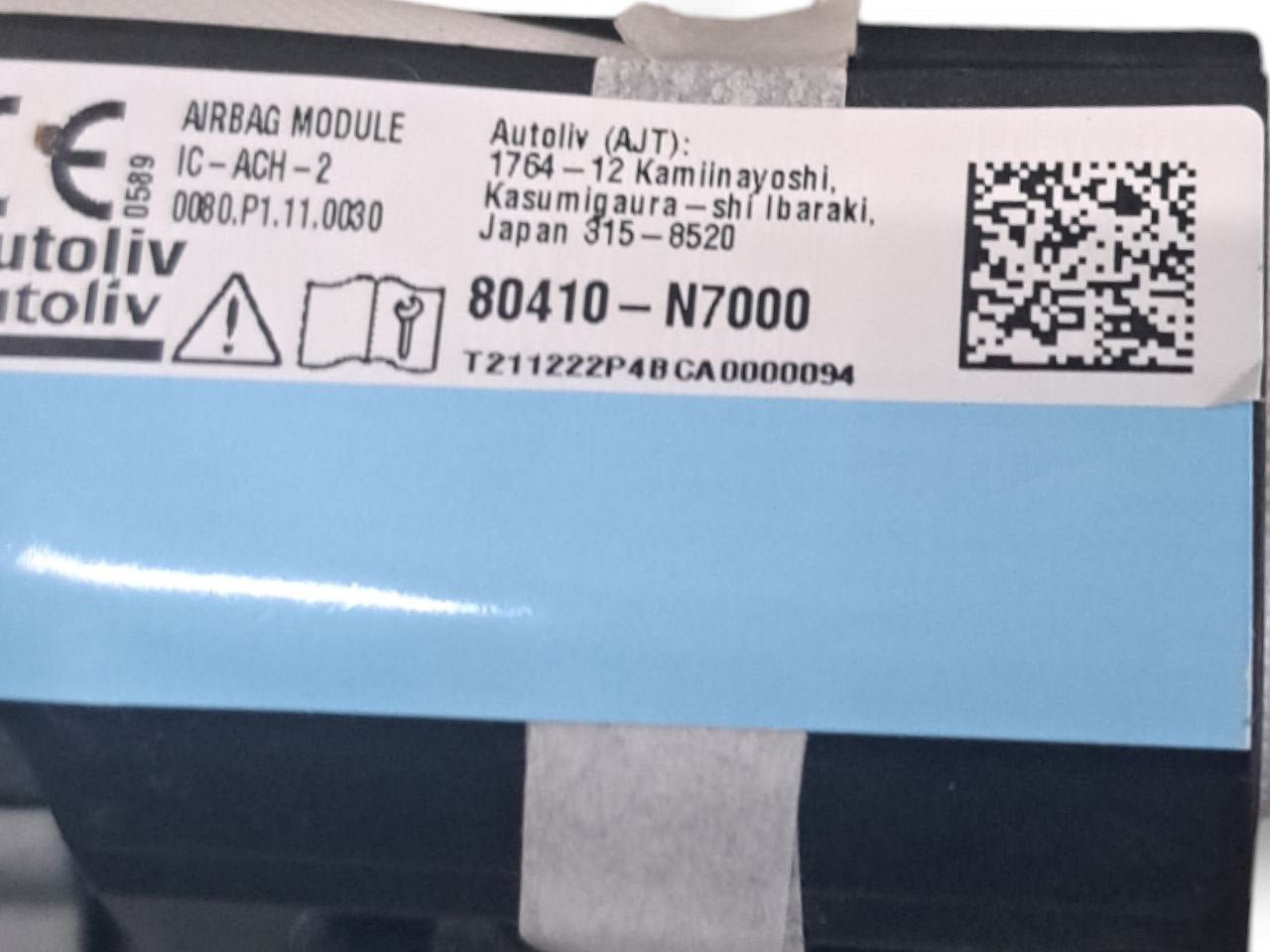 Airbag A Tendina Laterale Sinistro Hyundai Tucson TL (2022) COD:80410 - N7000 - F&P CRASH SRLS - Ricambi Usati