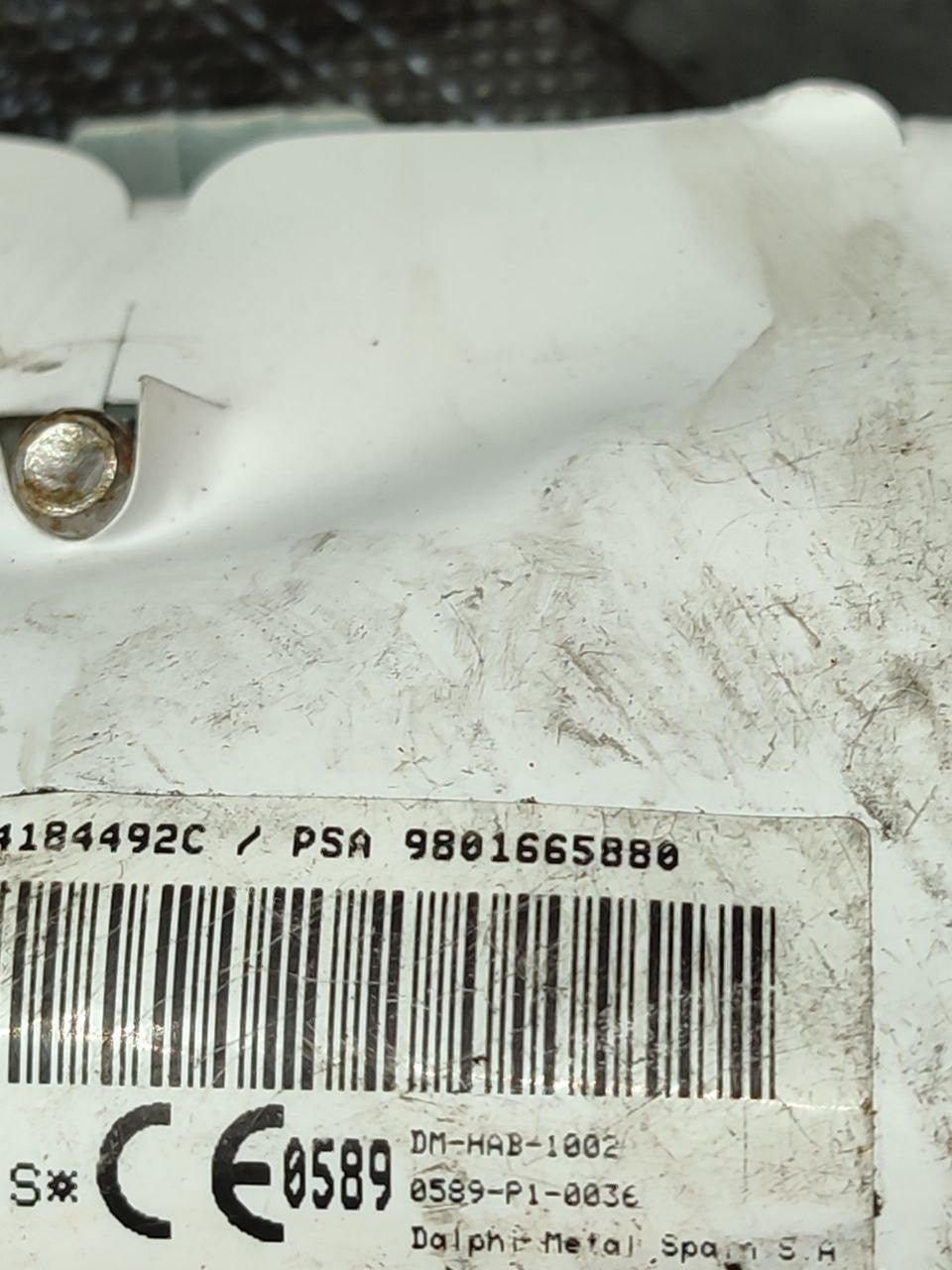 Airbag A Tendina Laterale Sinistro Peugeot 5008 (2013) Cod: 9801665880 - F&P CRASH SRLS - Ricambi Usati