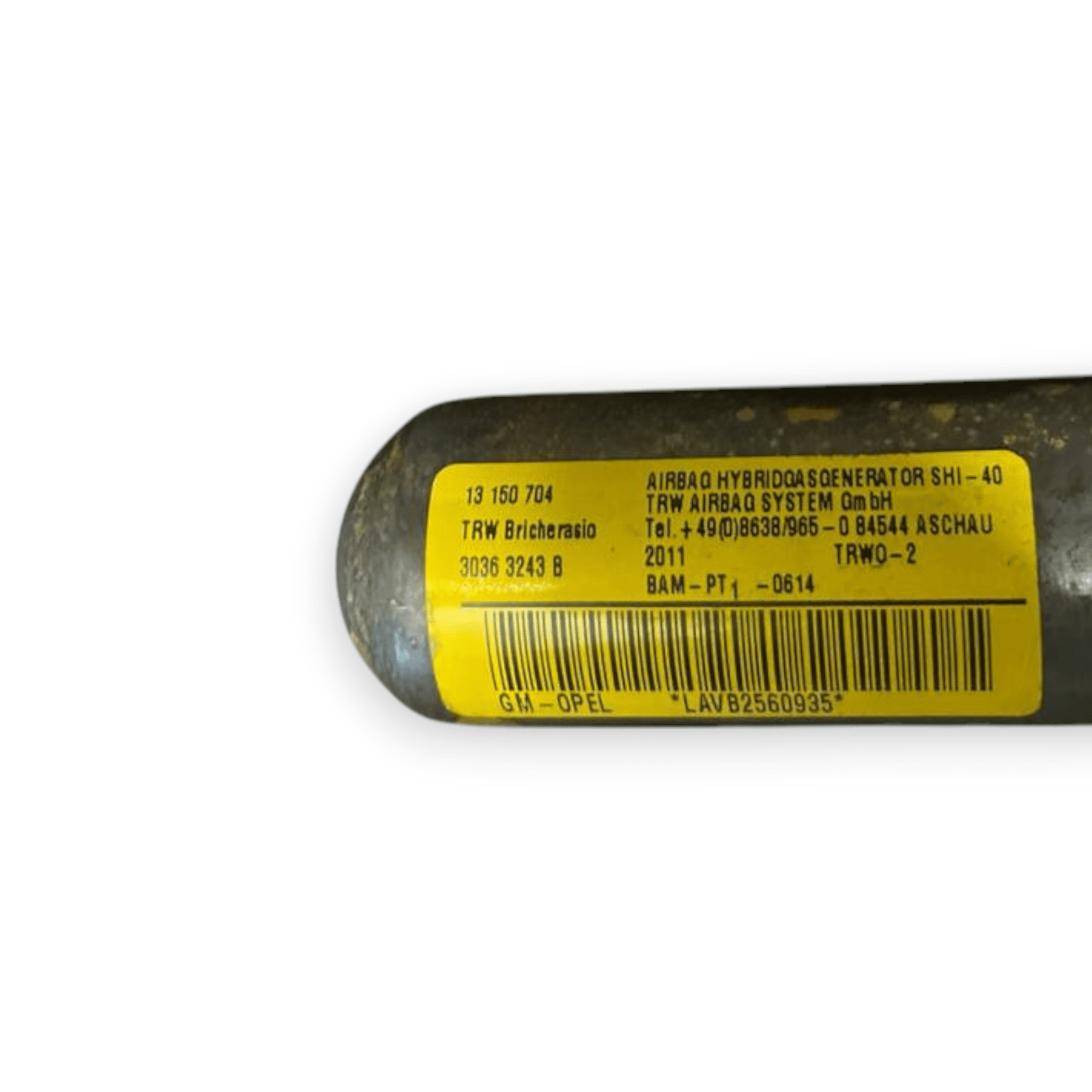 Airbag a Tendina laterale sinistro (sx) Opel Corsa D (2006 al 2014) cod: 13150704 - F&P CRASH SRLS - Ricambi Usati