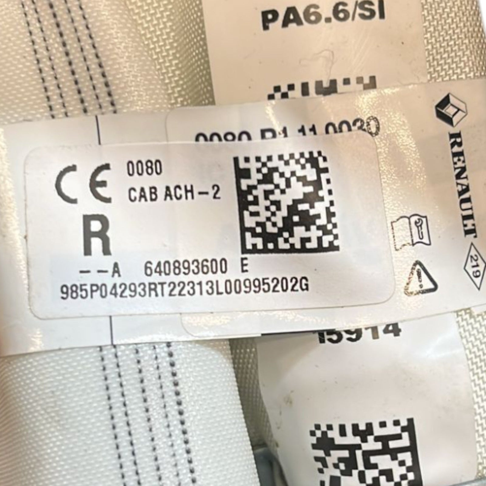 AirBag Laterale A tendina Destro Renault Captur II cod:640893600 (2019 >) - F&P CRASH SRLS - Ricambi Usati