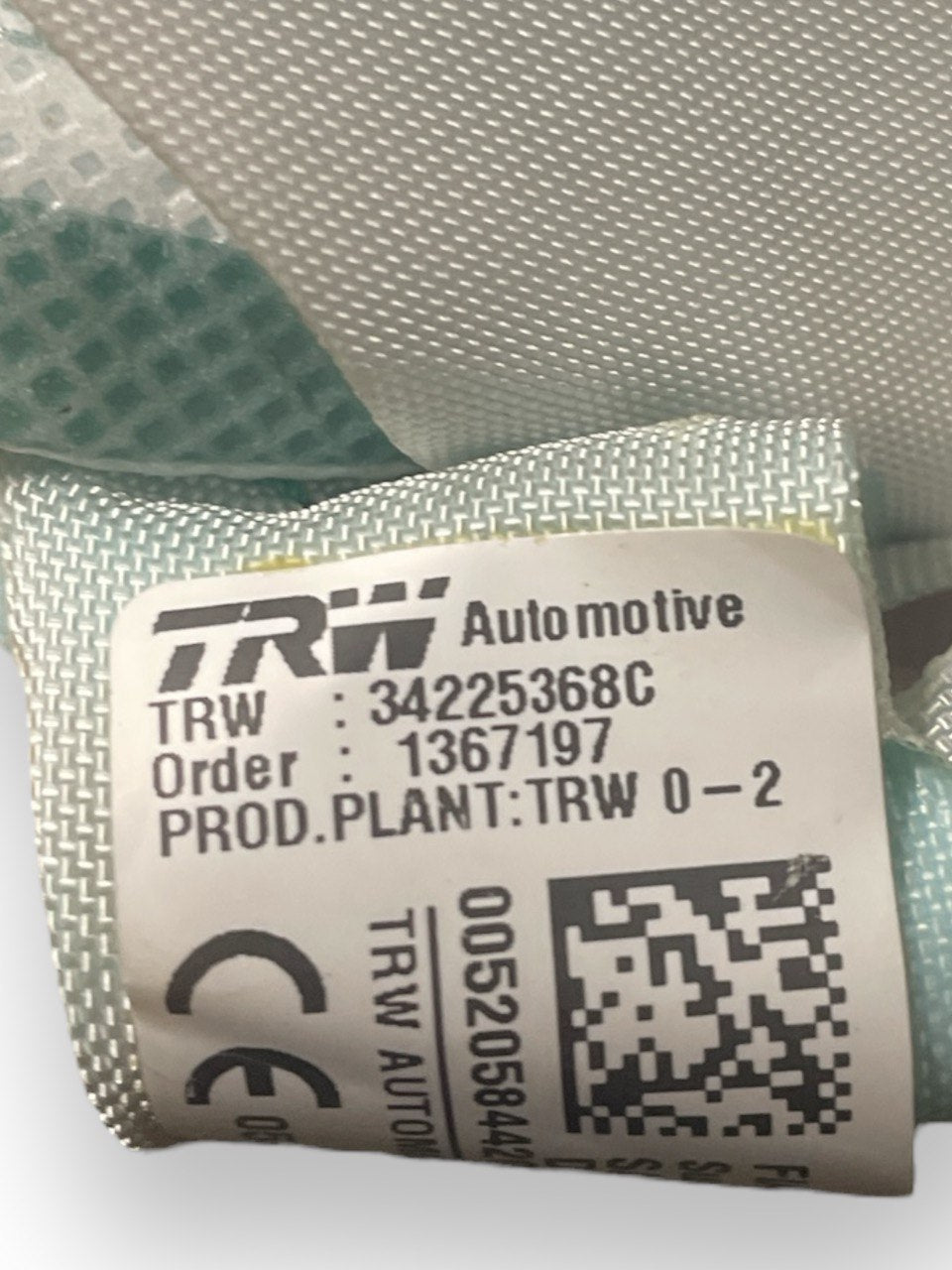 Airbag Laterale a Tendina Sinistro (sx) Fiat Tipo cod:34225368c ( 2015> ) - F&P CRASH SRLS - Ricambi Usati