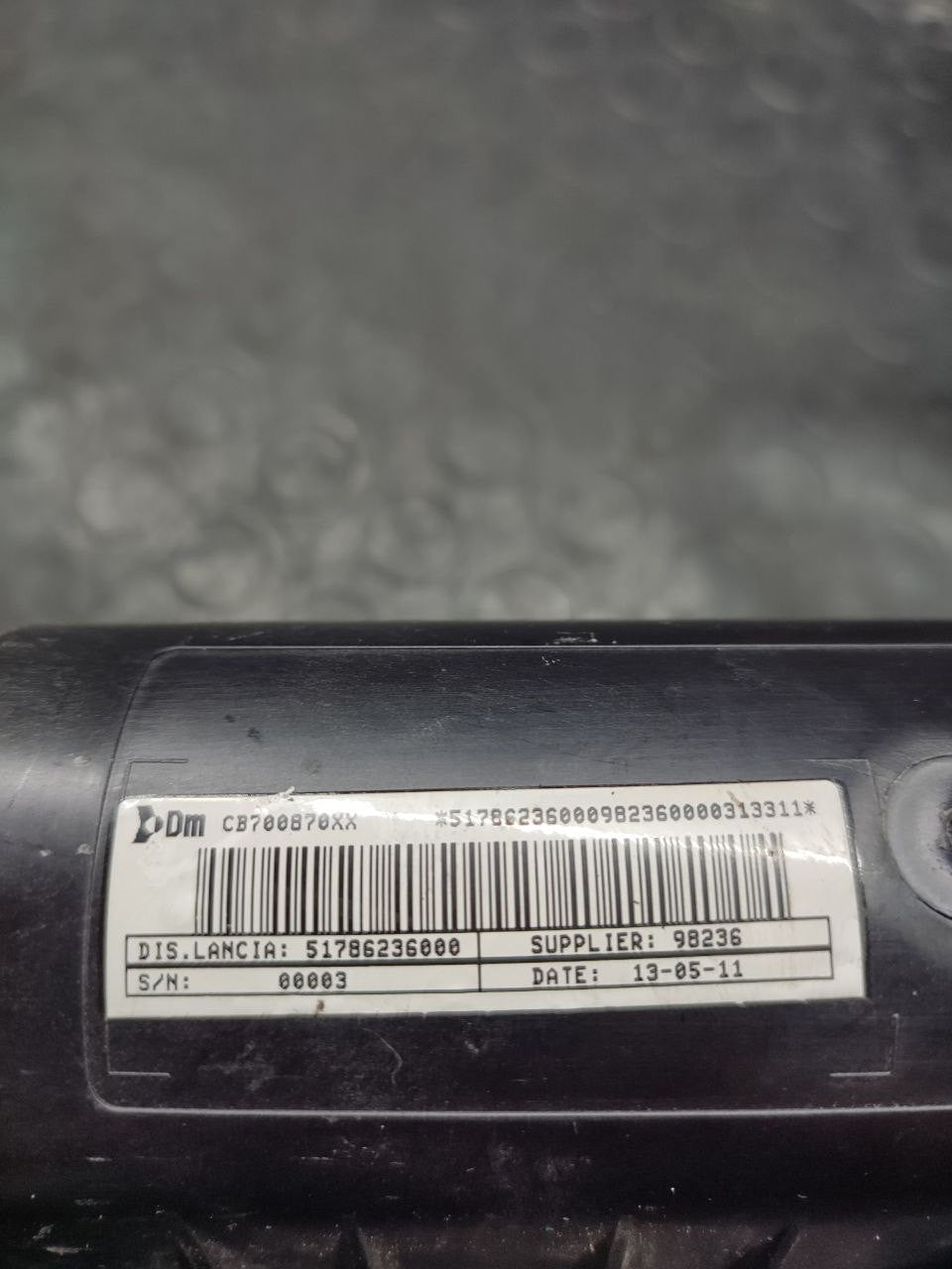 Airbag Lato passeggero Lancia Ypsilon (2011) cod: cb700870xx - F&P CRASH SRLS - Ricambi Usati