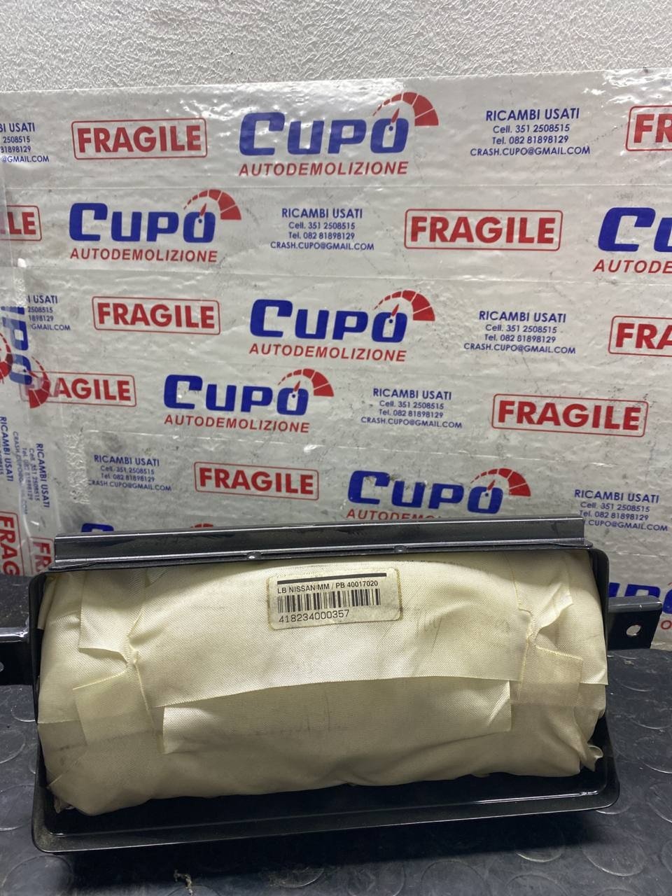 Airbag passeggero nissan micra IV serie 1.5 cod:40017020 - F&P CRASH SRLS - Ricambi Usati