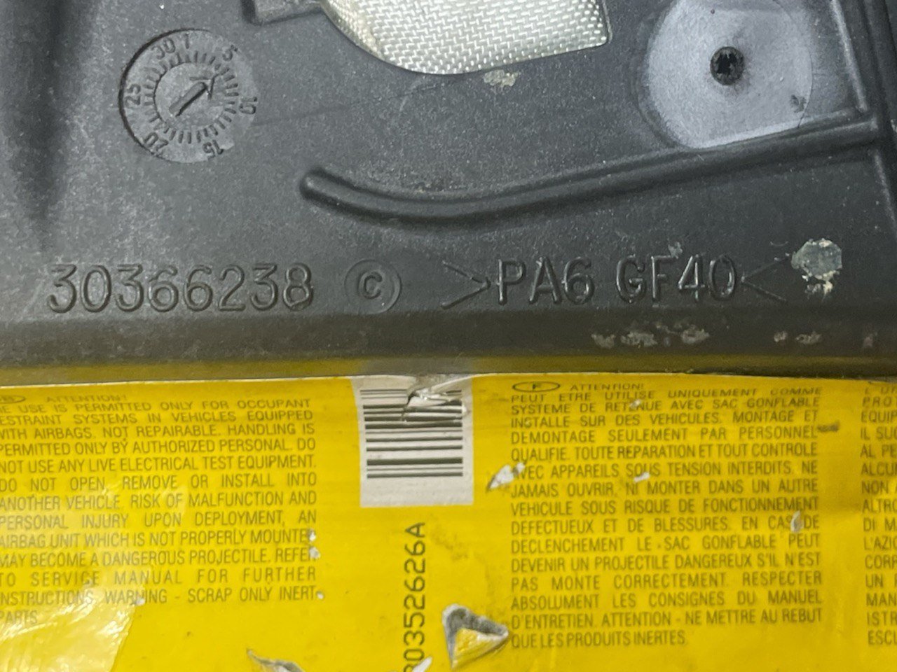 airbag sedile anteriore destro (dx) opel corsa D (2006 - 2014) cod:30363320 - F&P CRASH SRLS - Ricambi Usati