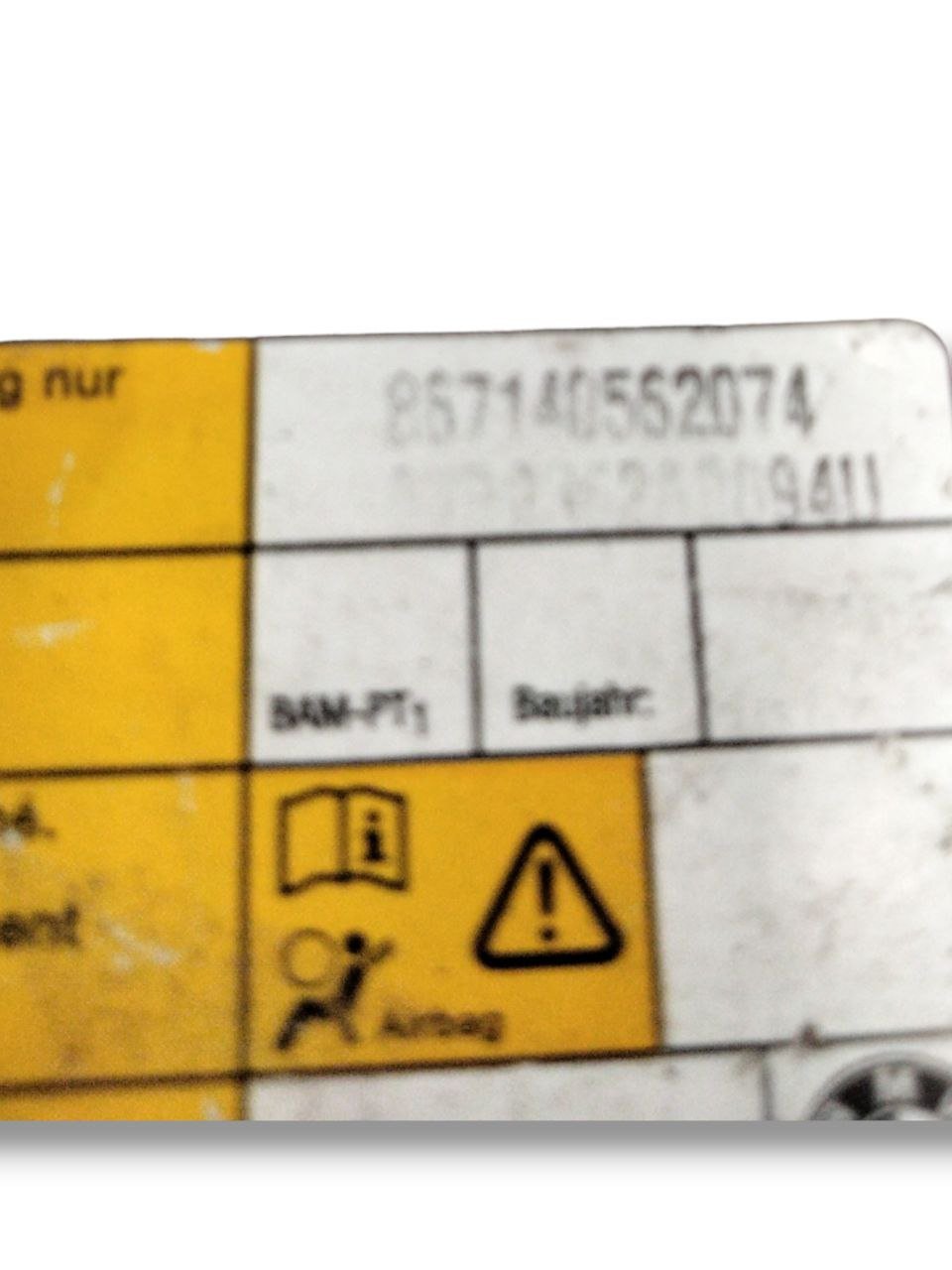 Airbag sedile laterale destro Bmw E81 / E87 (2004 - 2012) cod.867140562074 - F&P CRASH SRLS - Ricambi Usati