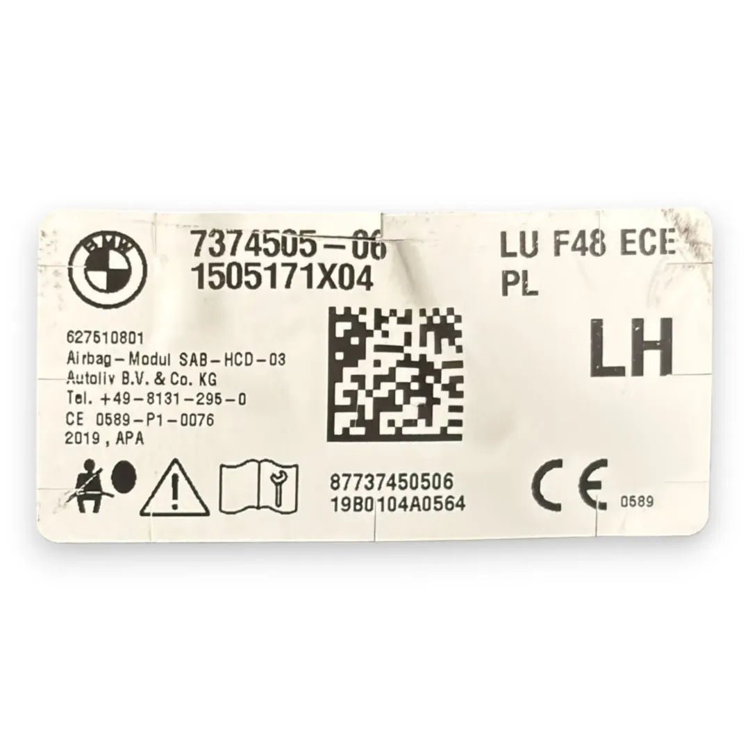 Airbag sedile sinistro BMW X1 F48 cod. 7374505-06 - F&P CRASH SRL - Ricambi Usati
