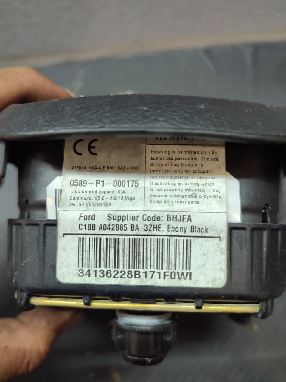 Airbag volante guidatore Ford Ecosport / Fiesta mk6 cod c1bb a042b85 ba - F&P CRASH SRLS - Ricambi Usati