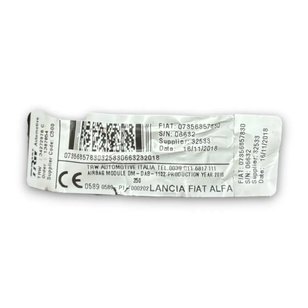 Dettaglio Airbag volante Peugeot Boxer Furgone dal 2014 cod. 07356857830 - foto 3