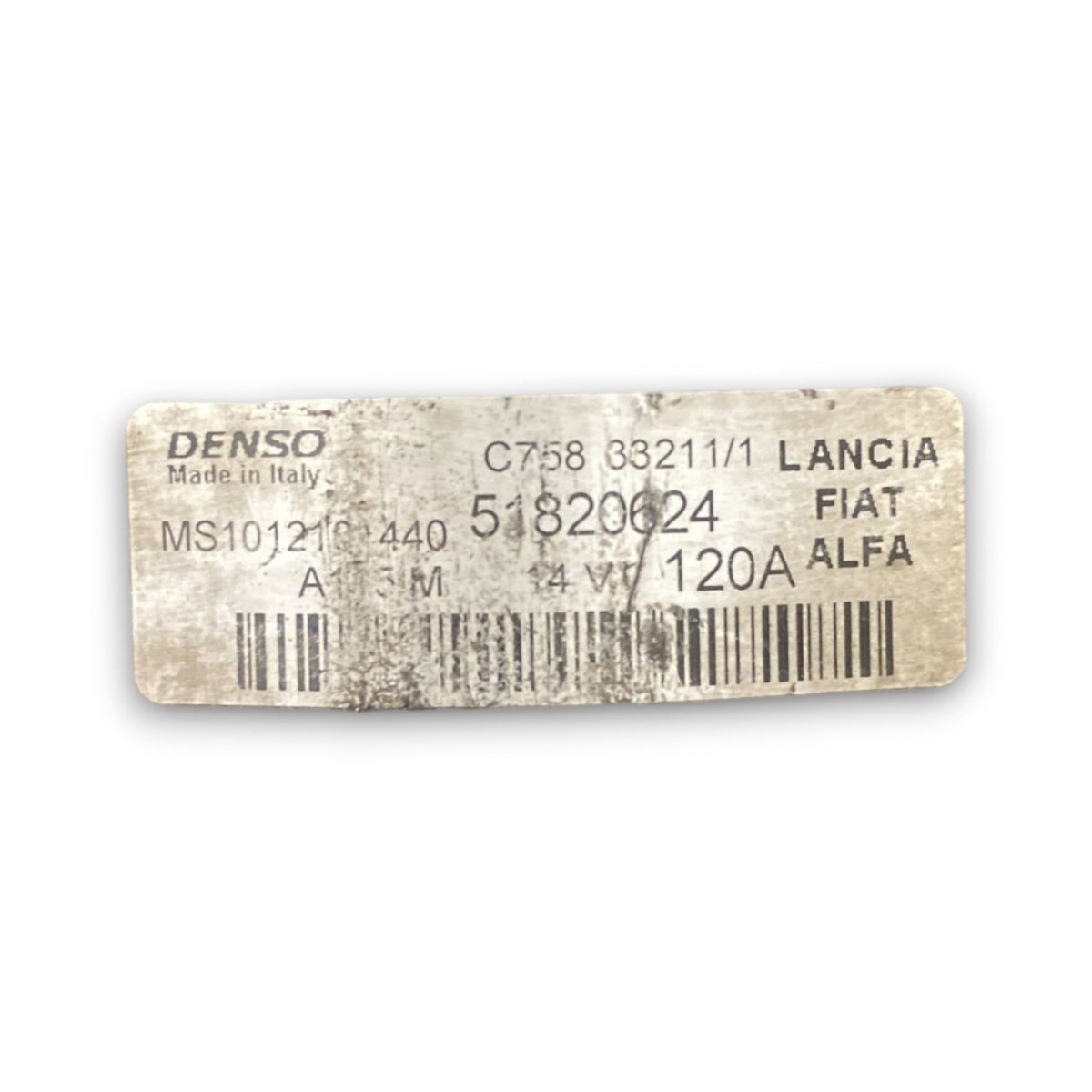 Alternatore alfa romeo giulietta cod . 51820624 1.6 diesel (2010 > 2020) - F&P CRASH SRL - Ricambi Usati
