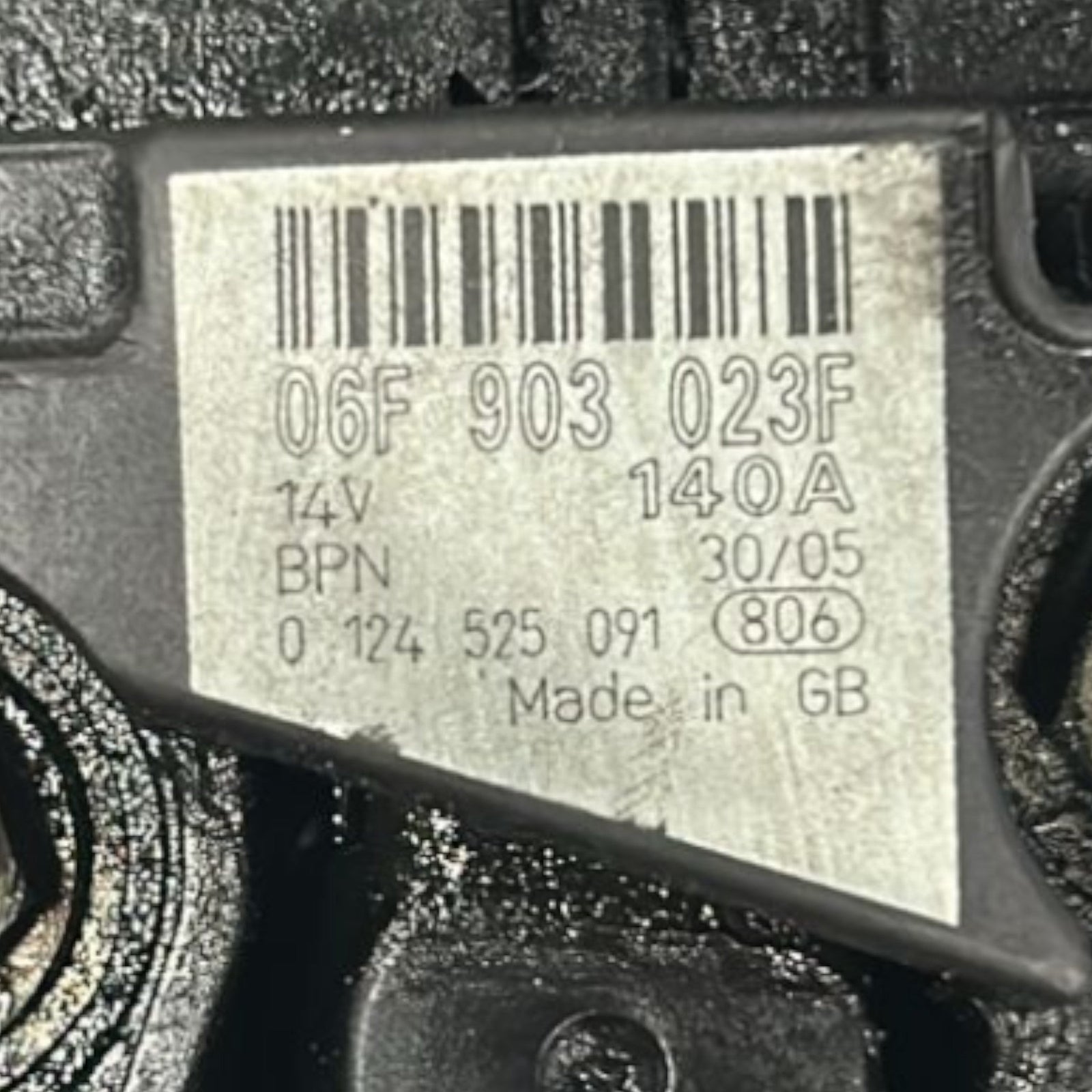Alternatore Audi A4 2.0 Diesel (2003 > 2013) cod.06F903023F - F&P CRASH SRLS - Ricambi Usati