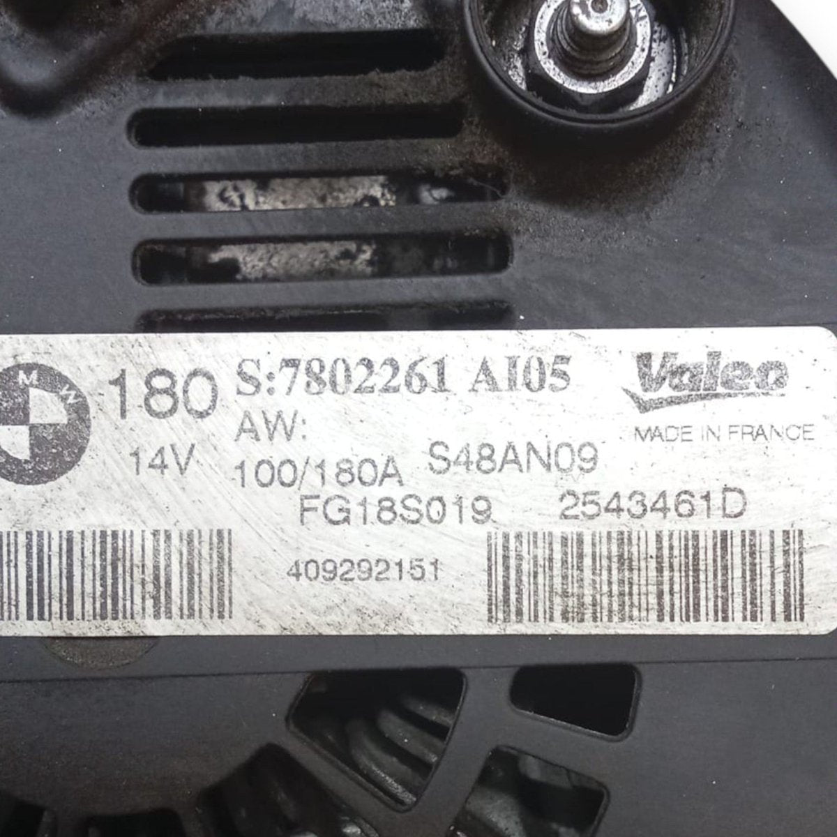 Alternatore bmw e90 3 cod . 7802261 2.0 diesel (2005 > 2013) - F&P CRASH SRL - Ricambi Usati
