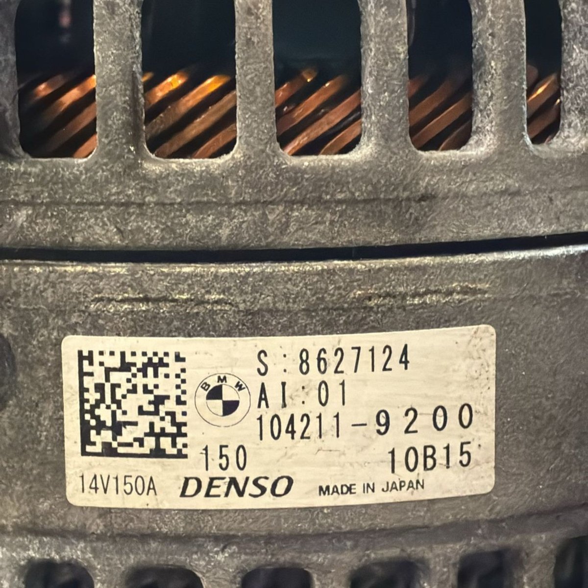 Alternatore bmw x1 f48 cod . 8627124 2.0 diesel (2015 > 2022) - F&P CRASH SRL - Ricambi Usati
